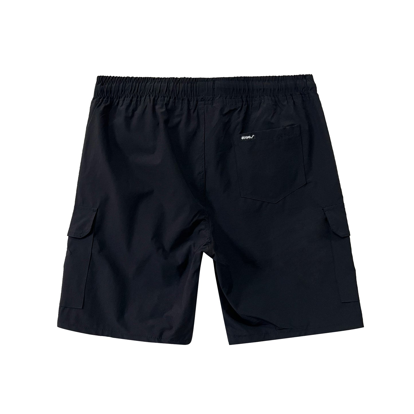 RRJ Men's Basic Non-Denim Cargo Short Mid-Rise 179818 (Black)
