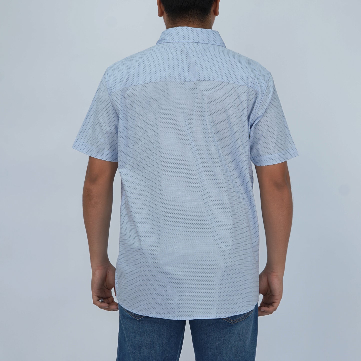 Stylistic Mr. Lee Men's Basic Woven Shirt Semi Body Fit 168889 (Light Blue)