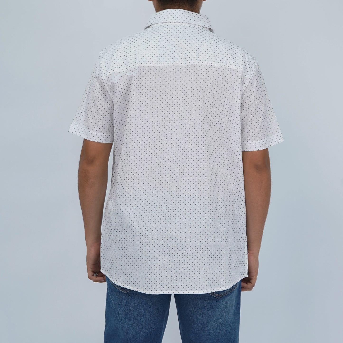 Stylistic Mr. Lee Men's Basic Woven Shirt Semi Body Fit 168875 (White)