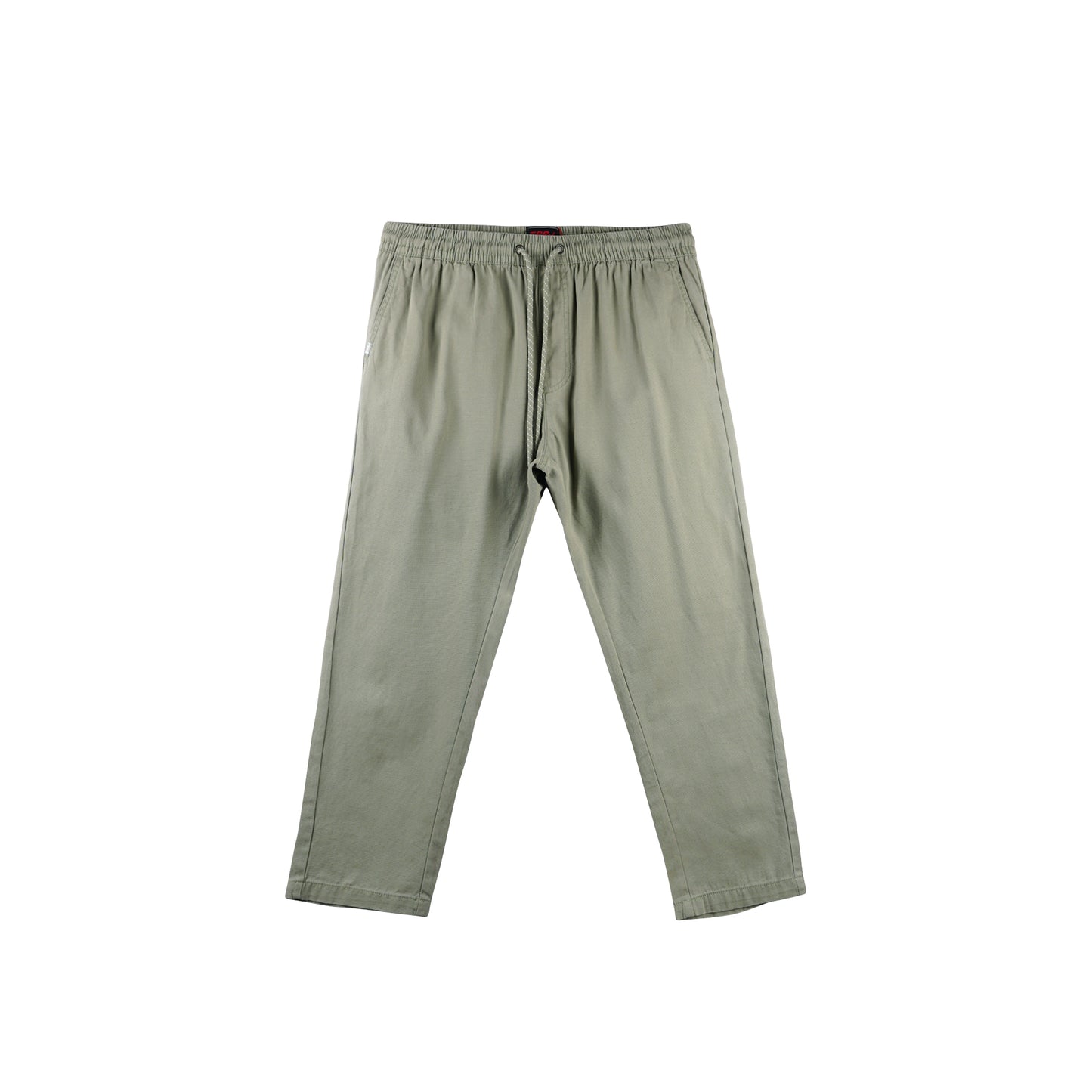 RRJ Men's Basic Non-Denim Trouser Pants Mid-Rise Fitting 176017 (Olive)
