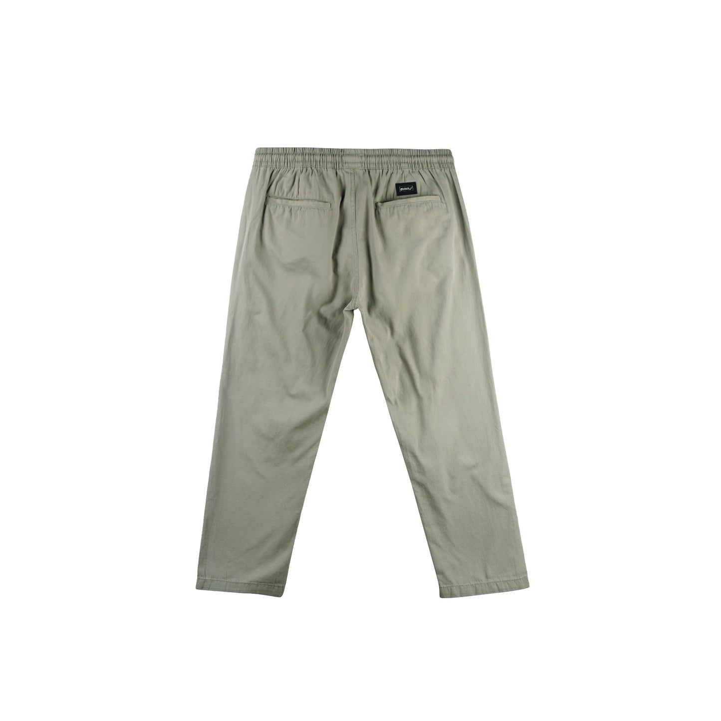 RRJ Men's Basic Non-Denim Trouser Pants Mid-Rise Fitting 176017 (Olive)