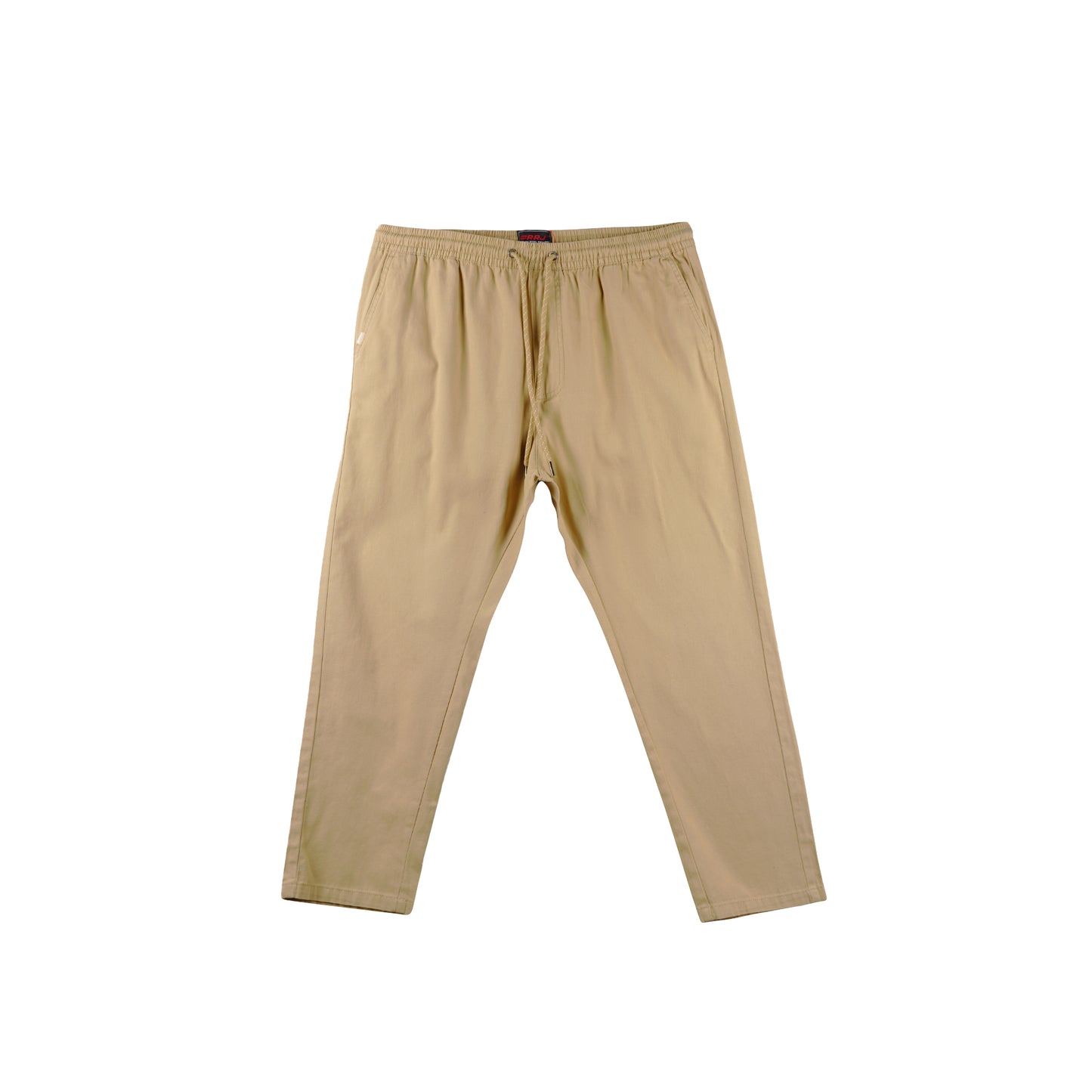 RRJ Men's Basic Non-Denim Trouser Pants Mid-Rise Fitting 176017 (Taupe)