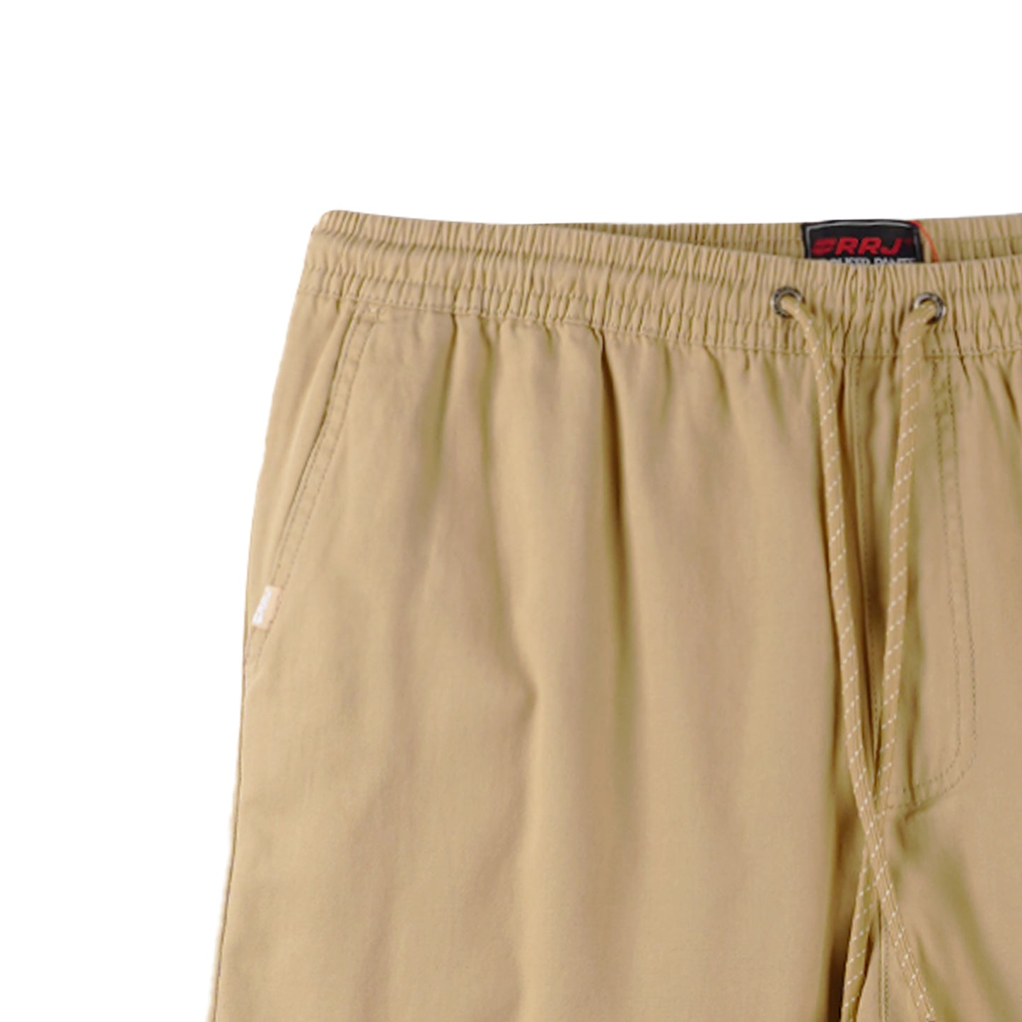 RRJ Men's Basic Non-Denim Trouser Pants Mid-Rise Fitting 176017 (Taupe)