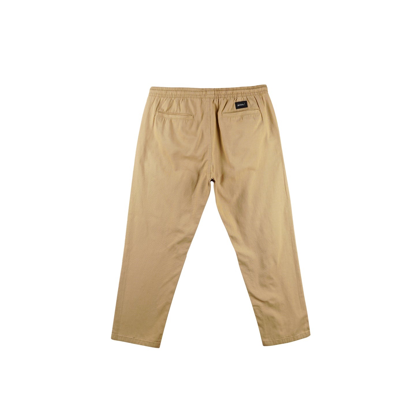 RRJ Men's Basic Non-Denim Trouser Pants Mid-Rise Fitting 176017 (Taupe)