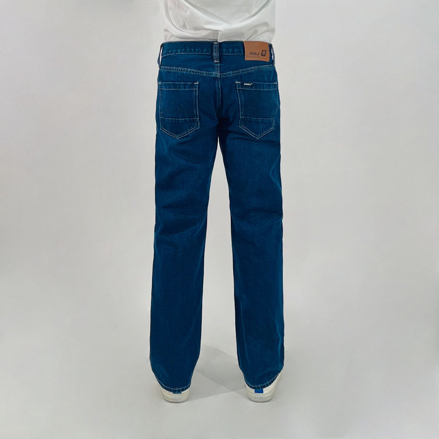 RRJ Men's Basic Denim Pants Superskinny Fitting Mid-Rise 174990 (Dark Shade)
