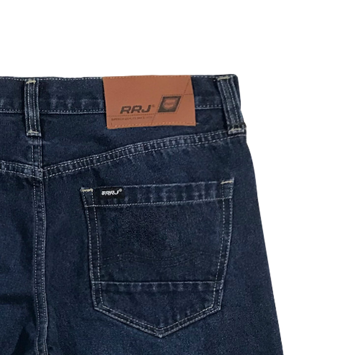RRJ Men's Basic Denim Pants Superskinny Fitting Mid-Rise 174990 (Dark Shade)
