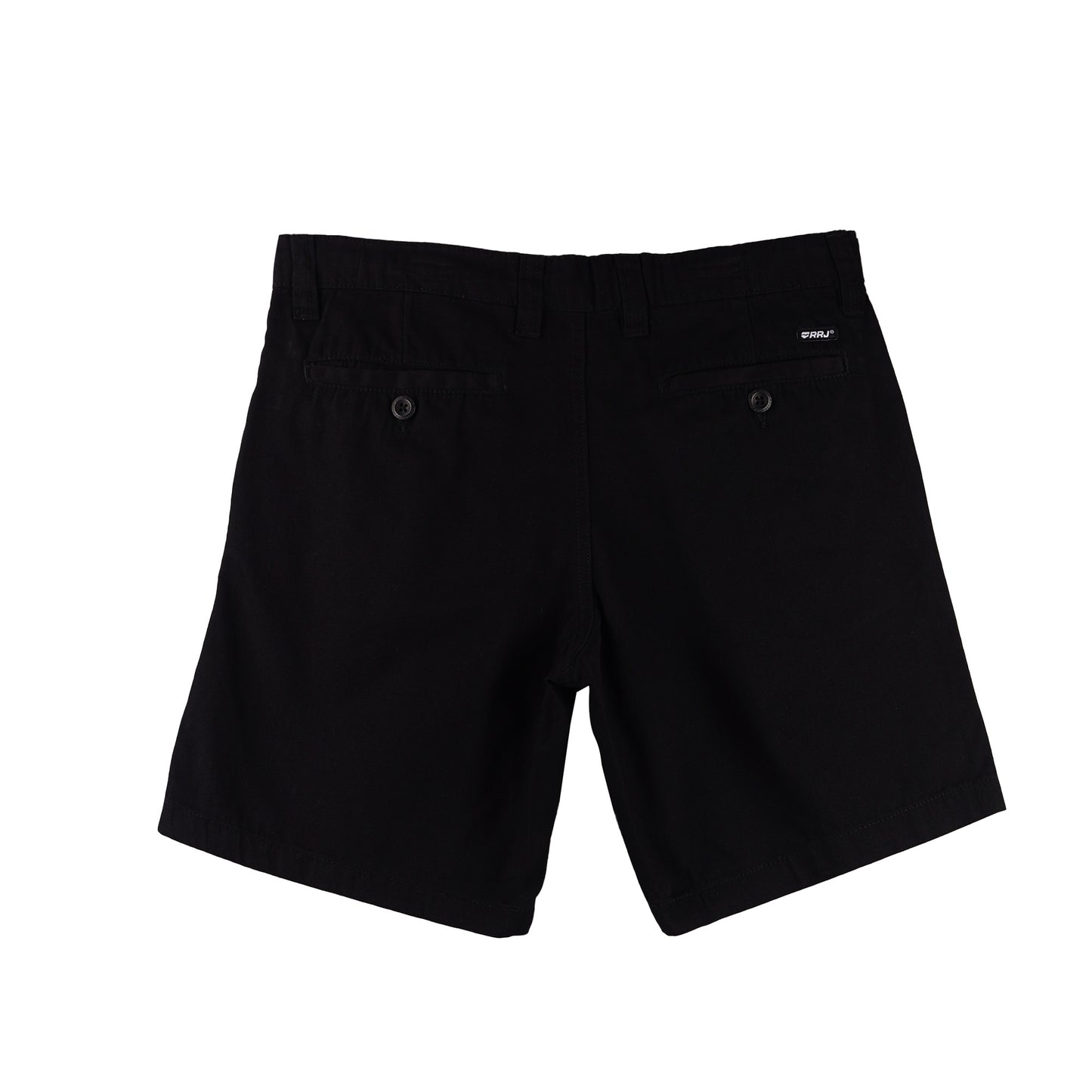 RRJ Men's Basic Non-Denim Tapered Short Mid-Rise 175605 (Black)