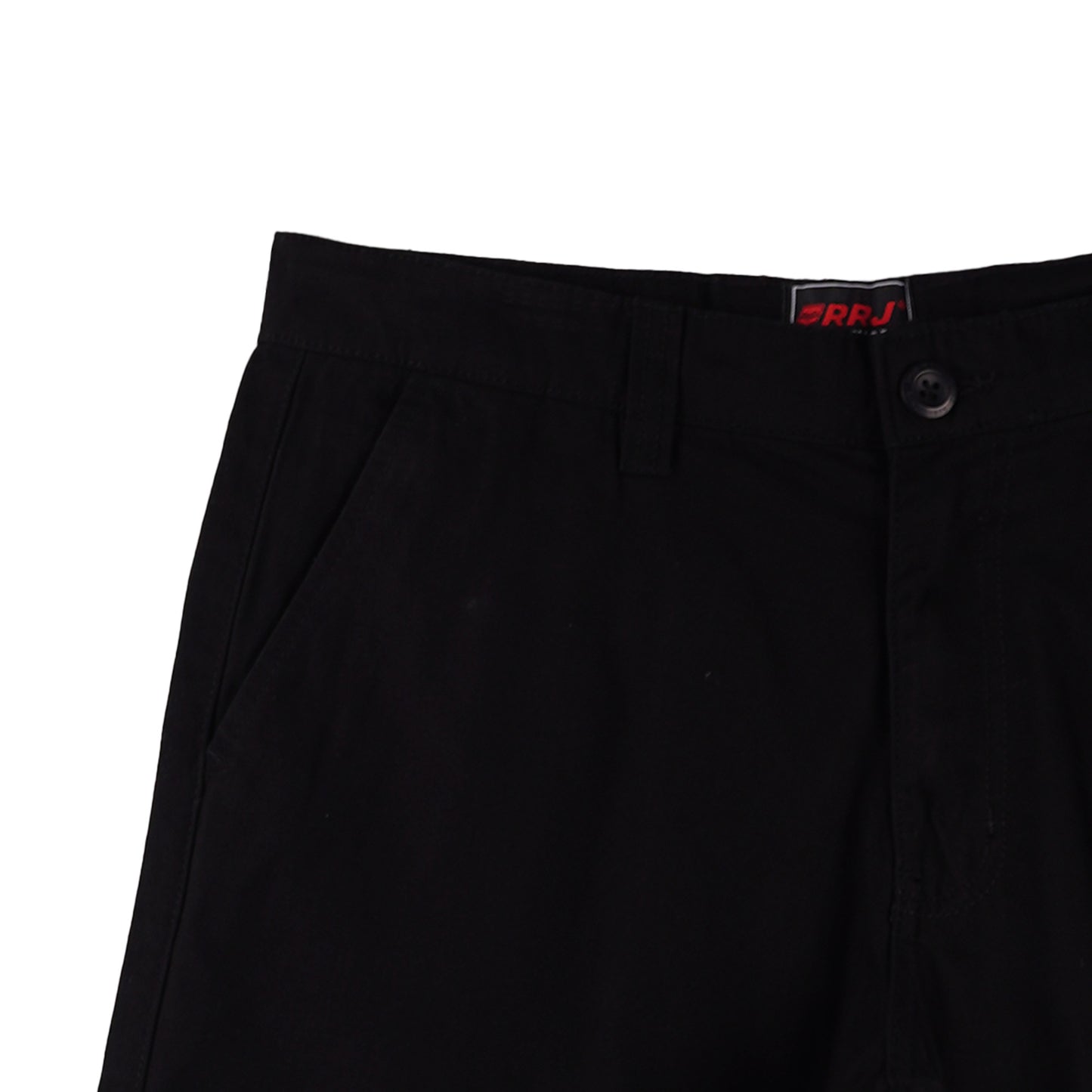 RRJ Men's Basic Non-Denim Tapered Short Mid-Rise 175605 (Black)