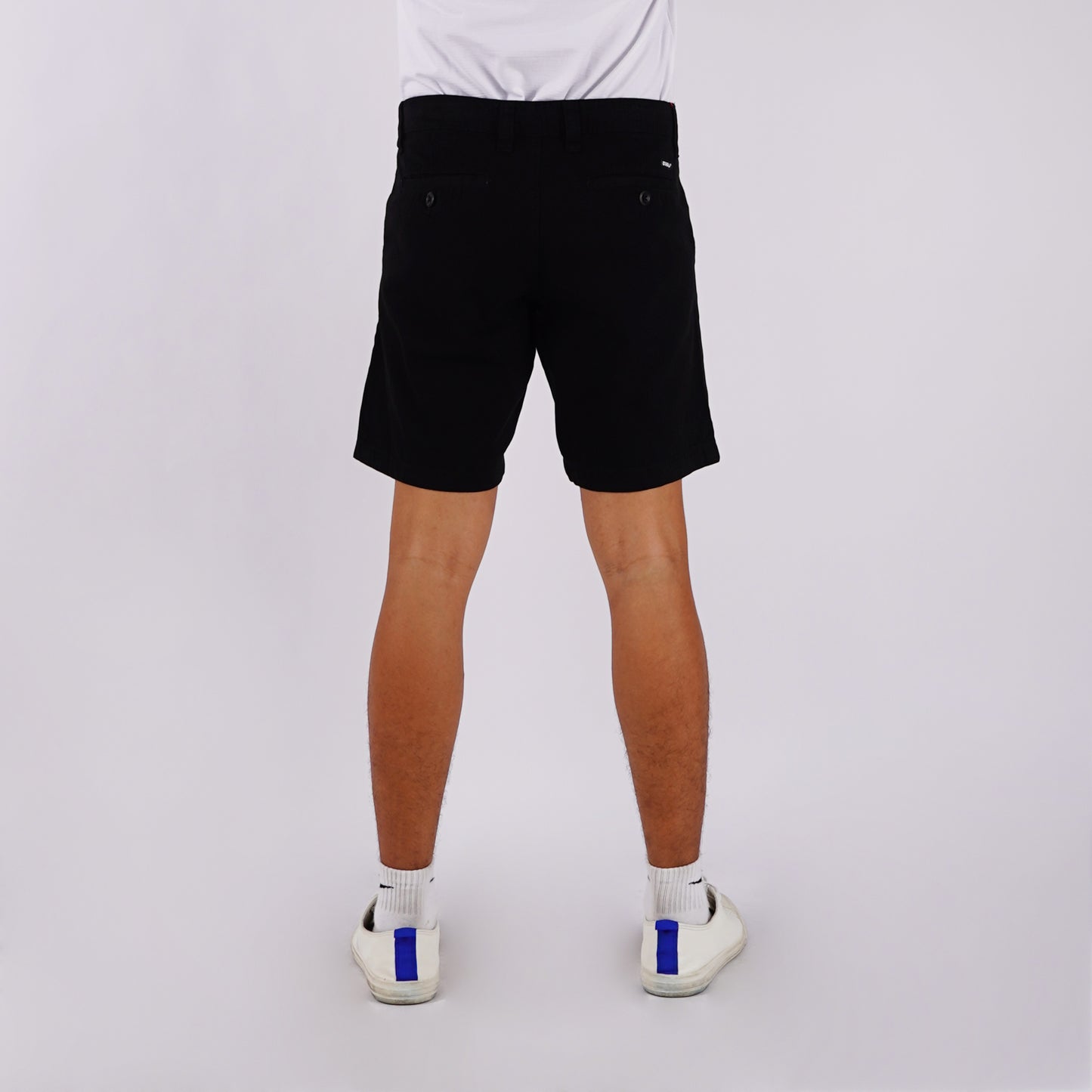 RRJ Men's Basic Non-Denim Tapered Short Mid-Rise 175605 (Black)