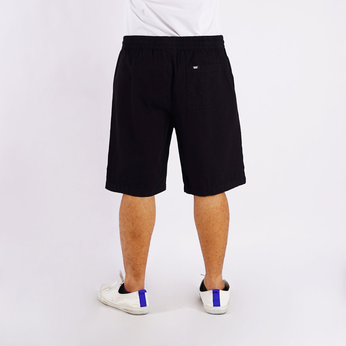 Stylistic Mr. Lee Men's Basic Non-Denim Jogger Short Mid Waist 175665 (Black)