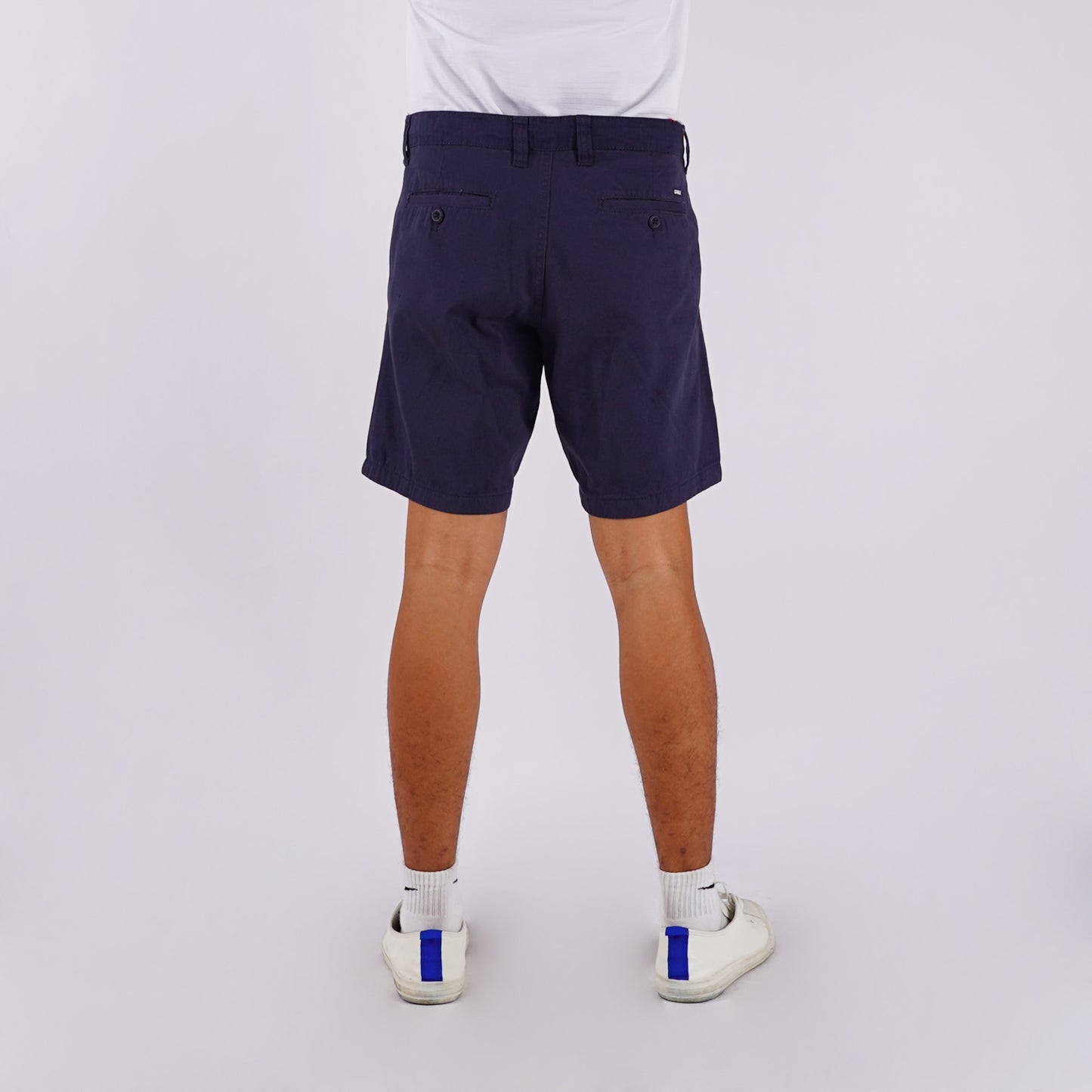 RRJ Men's Basic Non-Denim Tapered Short Mid-Rise 175638 (Navy)