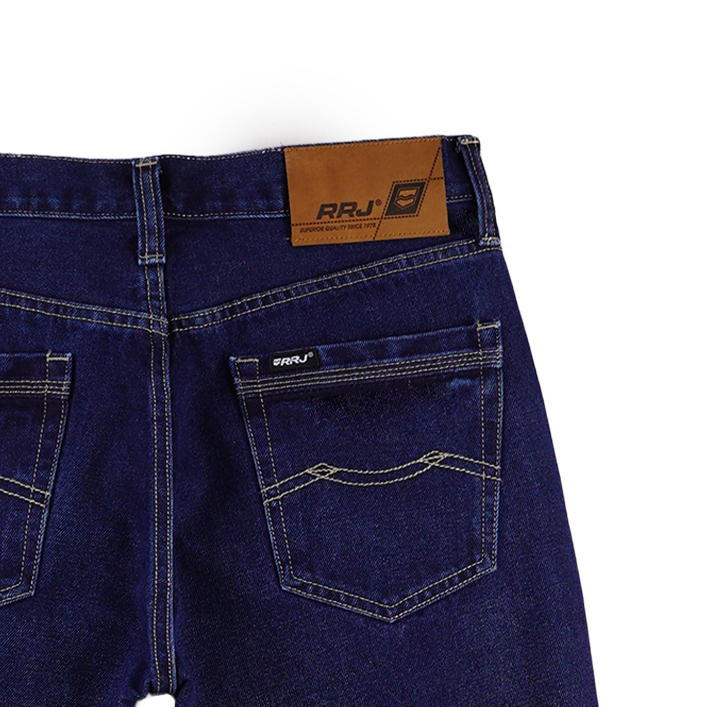 RRJ Men's Basic Denim Pants Superskinny Fitting Mid-Rise 174420 (Dark Shade)