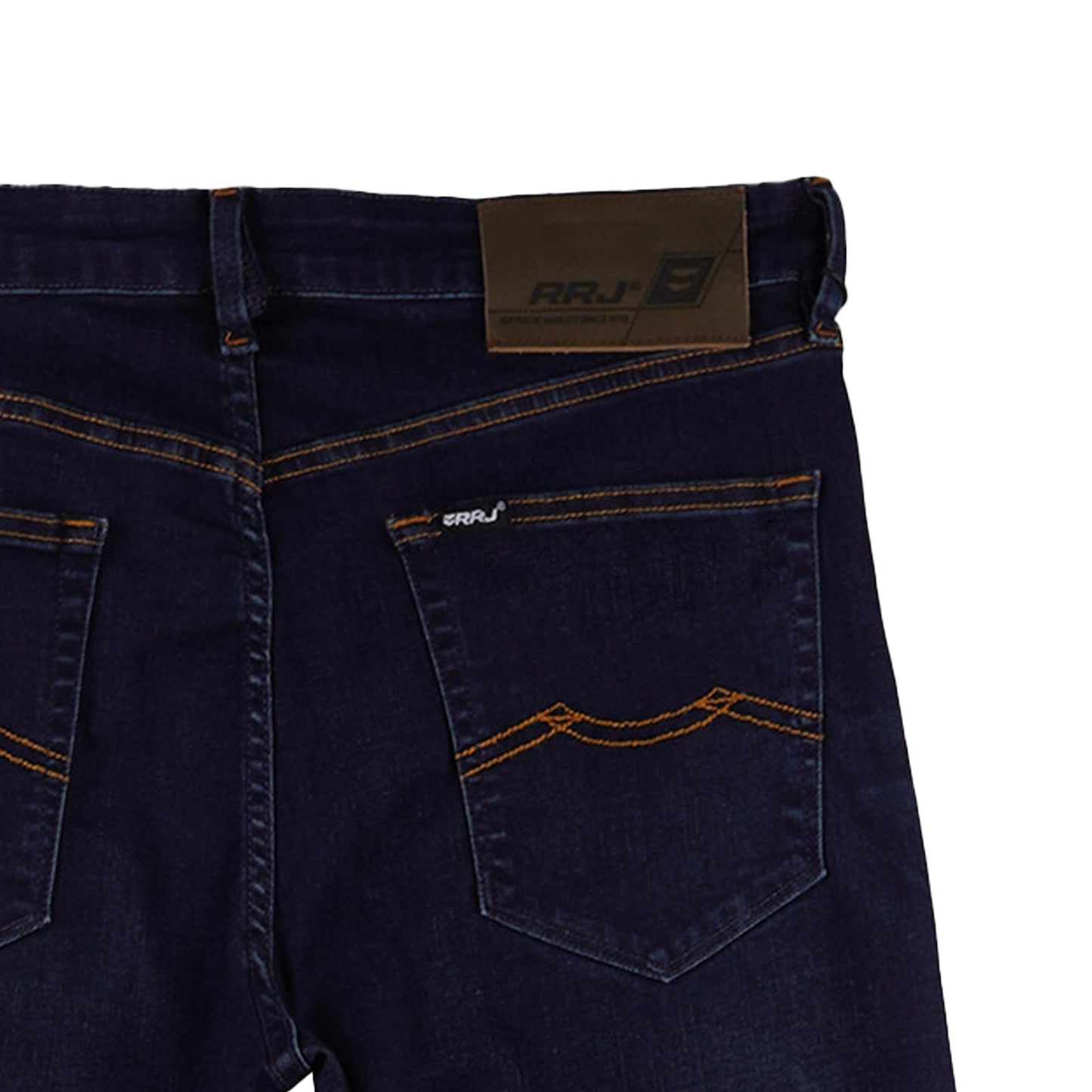 RRJ Men's Basic Denim Pants Superskinny Fitting Mid-Rise 177183-U (Dark Shade)