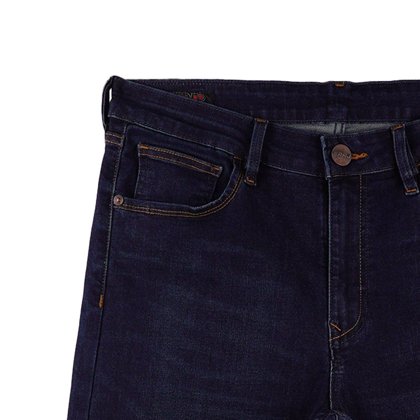 RRJ Men's Basic Denim Pants Superskinny Fitting Mid-Rise 177183-U (Dark Shade)