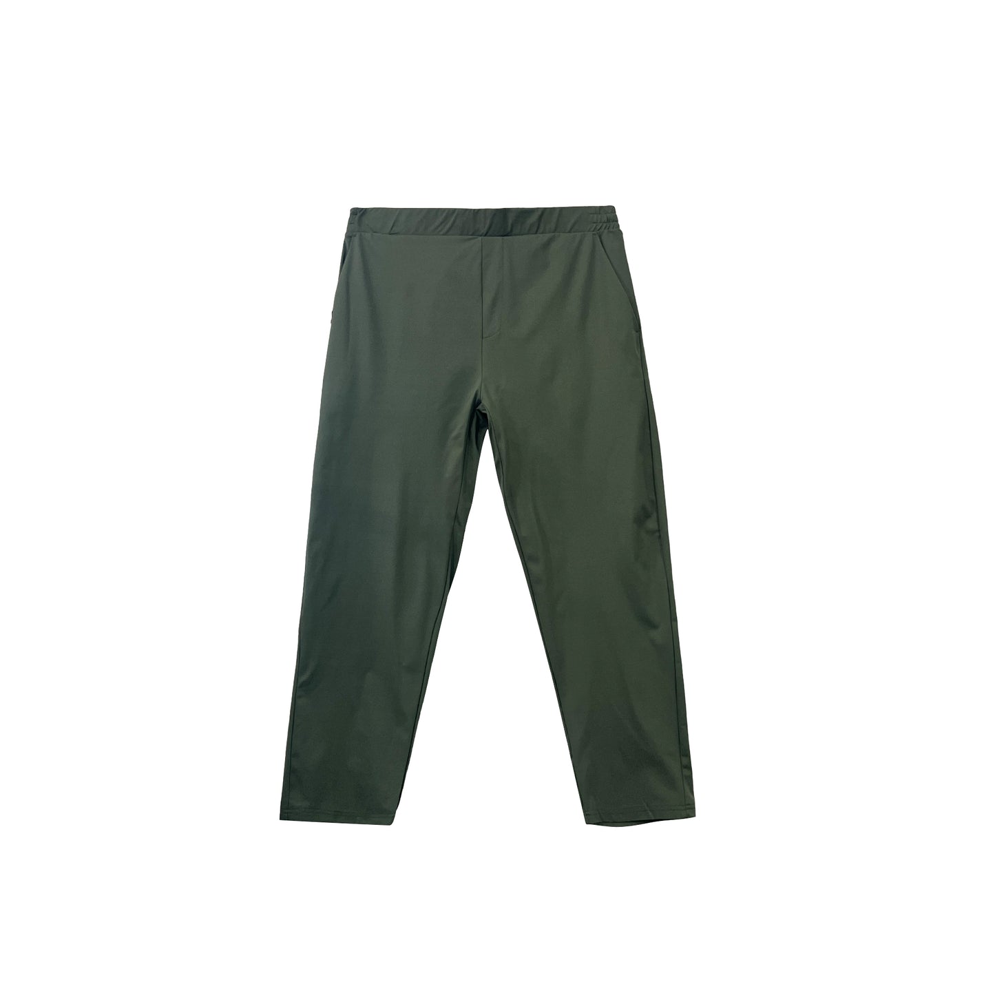 RRJ Men's Basic Non-Denim Jogger Pants Mid-Rise 182475 (Green)