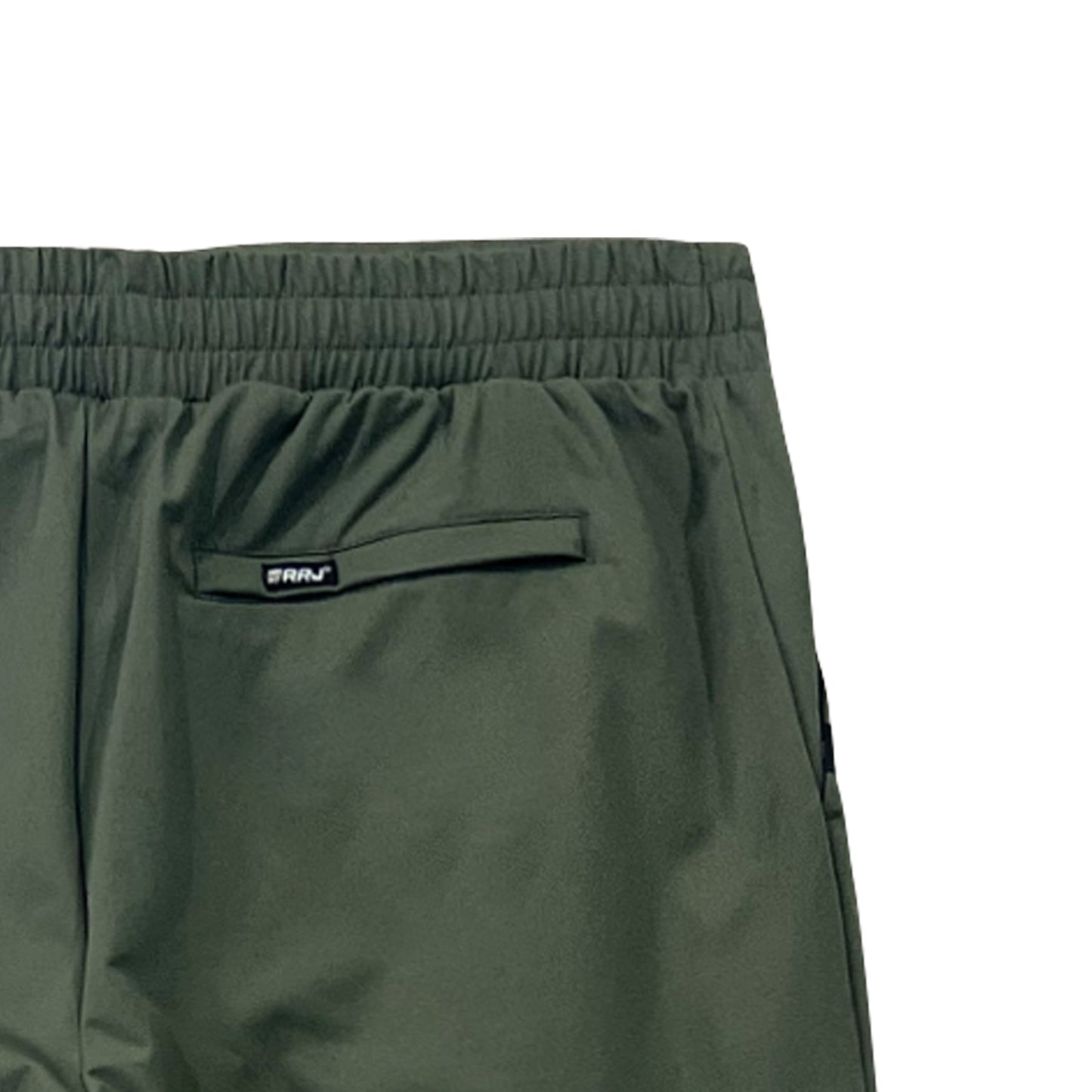 RRJ Men's Basic Non-Denim Jogger Pants Mid-Rise 182475 (Green)