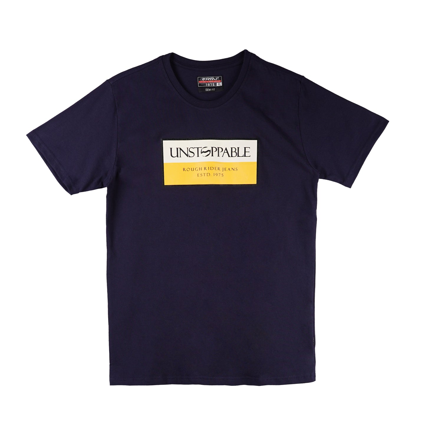RRJ Men's Basic Tees Semibody Fitting 176161-U (Navy)