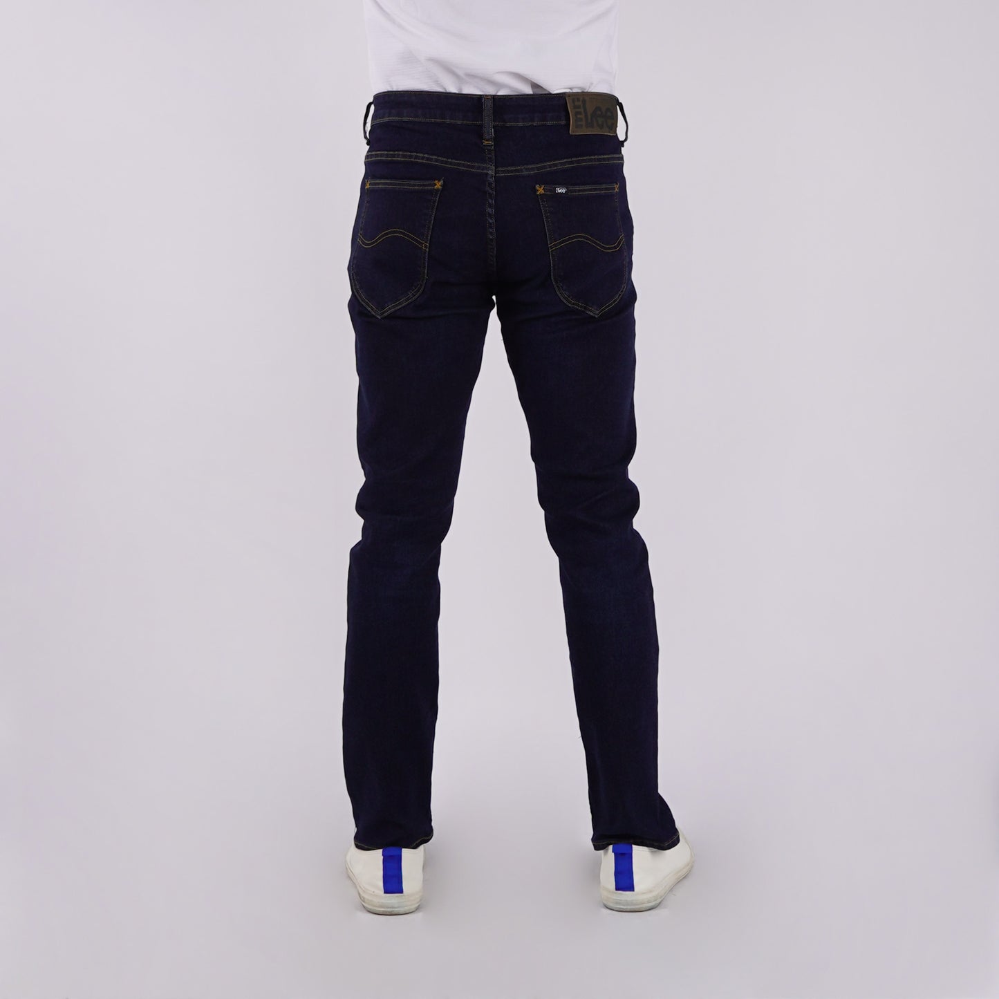 Stylistic Mr. Lee Men's Basic Denim Pants Super Skinny Mid Waist 177702-U (Dark Shade)