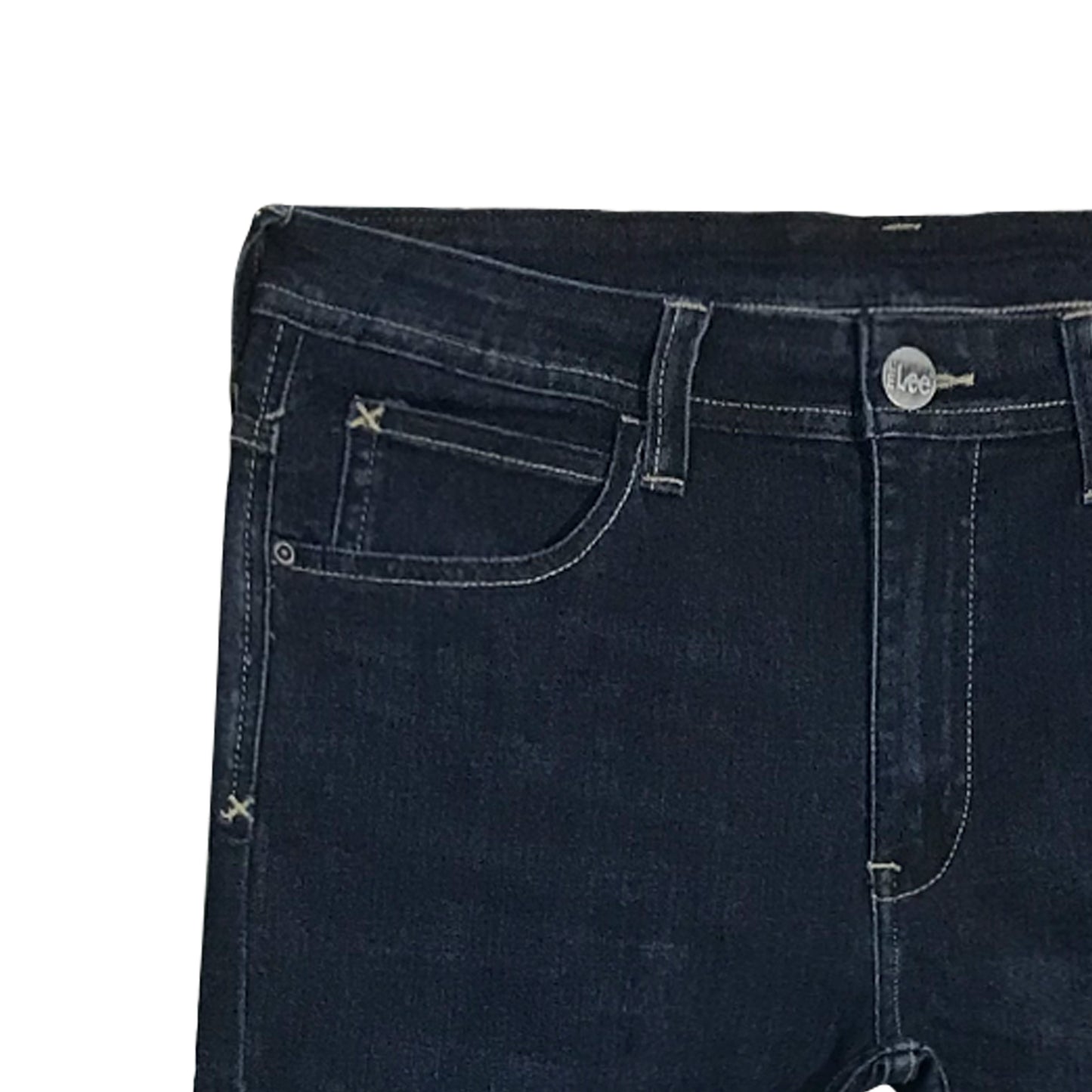 Stylistic Mr. Lee Men's Basic Denim Pants Super Skinny Mid Waist 174980-U (Dark Shade)