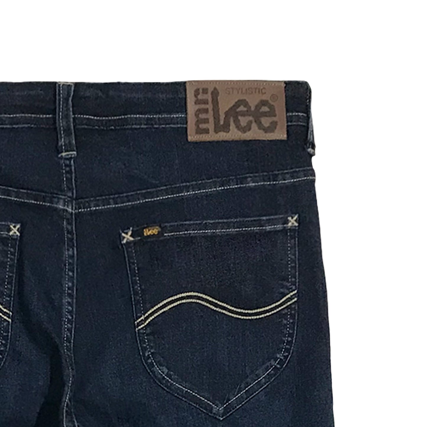 Stylistic Mr. Lee Men's Basic Denim Pants Super Skinny Mid Waist 174980-U (Dark Shade)