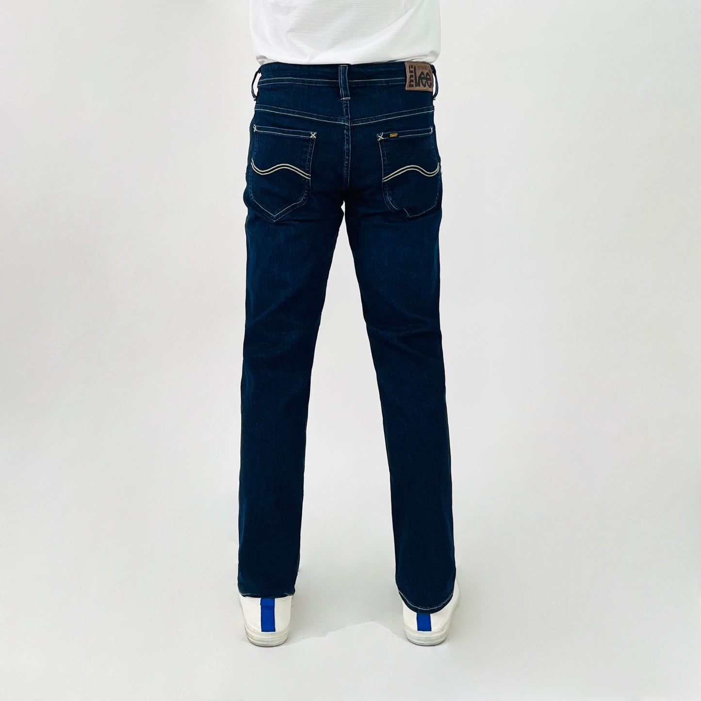 Stylistic Mr. Lee Men's Basic Denim Pants Super Skinny Mid Waist 174980-U (Dark Shade)