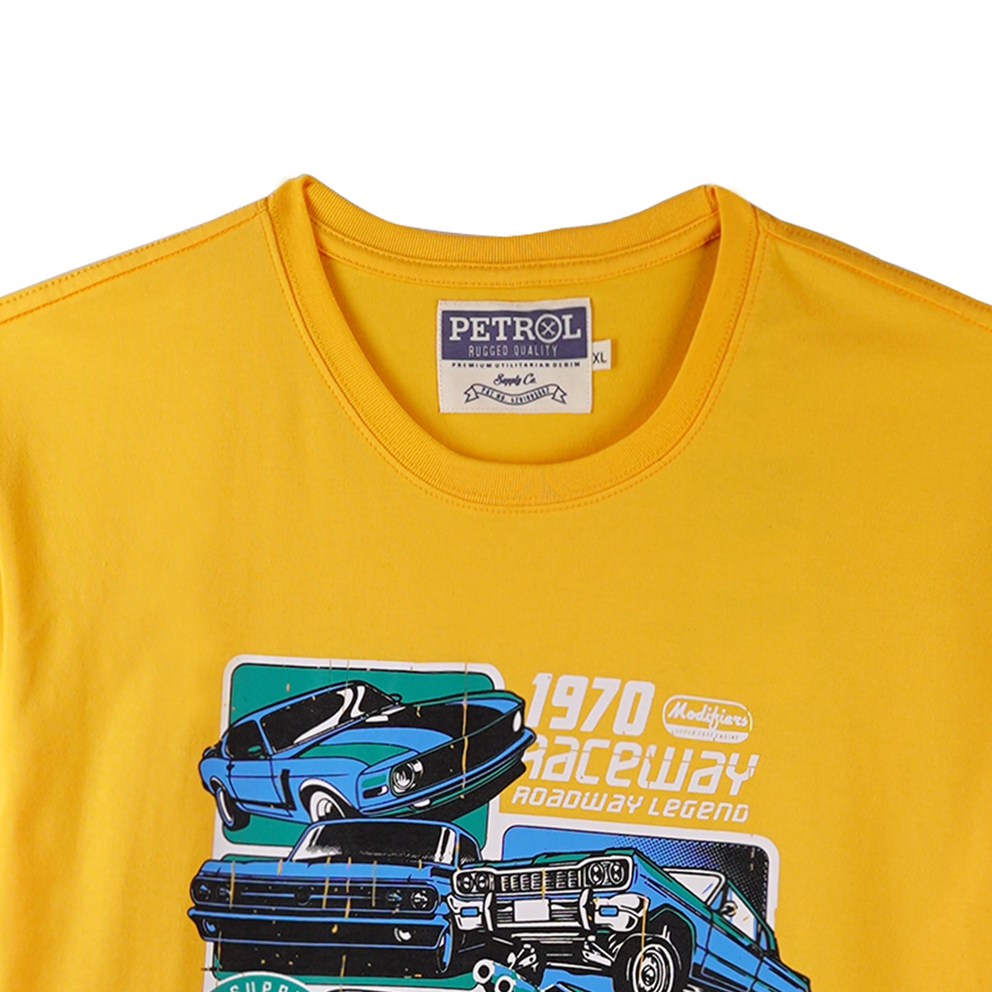 Petrol Mens Basic Tees Slim Fit 176909-U (Yellow)