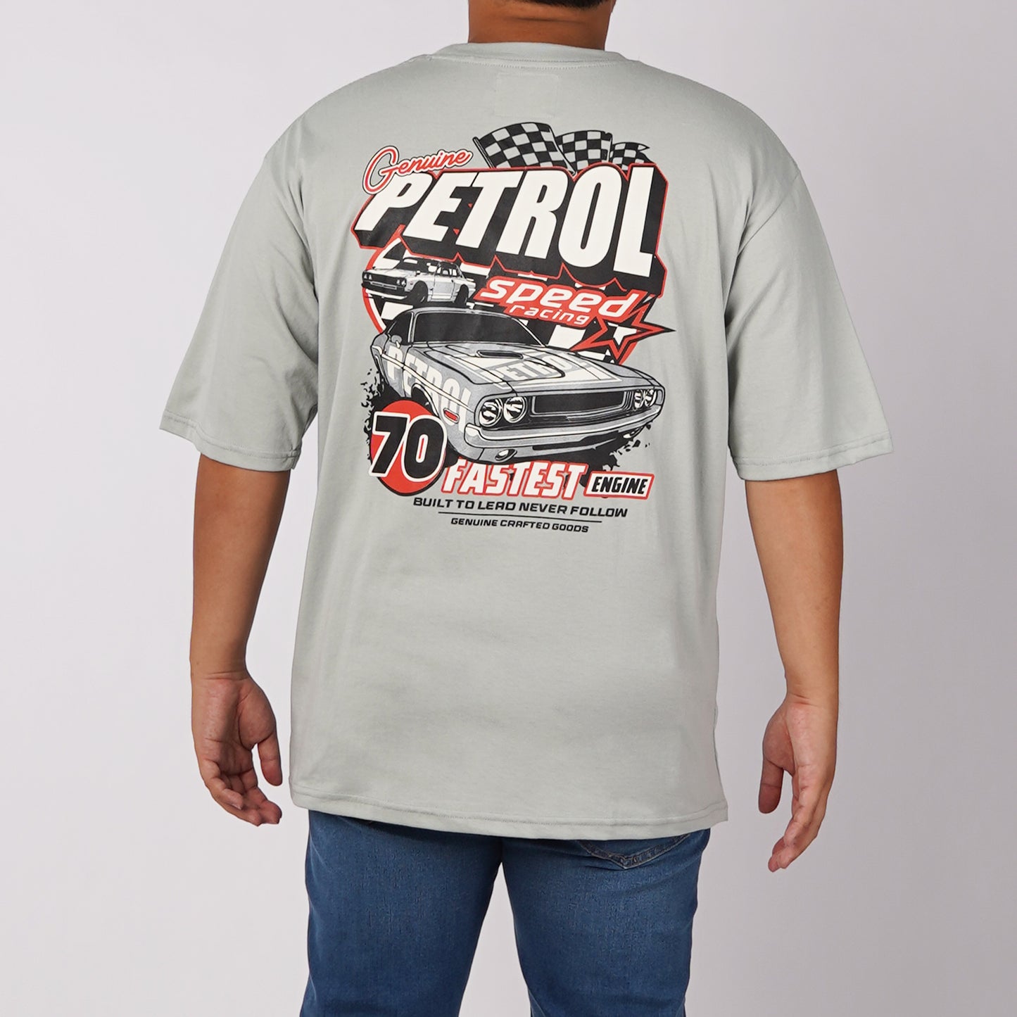 Petrol Mens Basic Tees Oversized Fitting 175930-U (Sage)