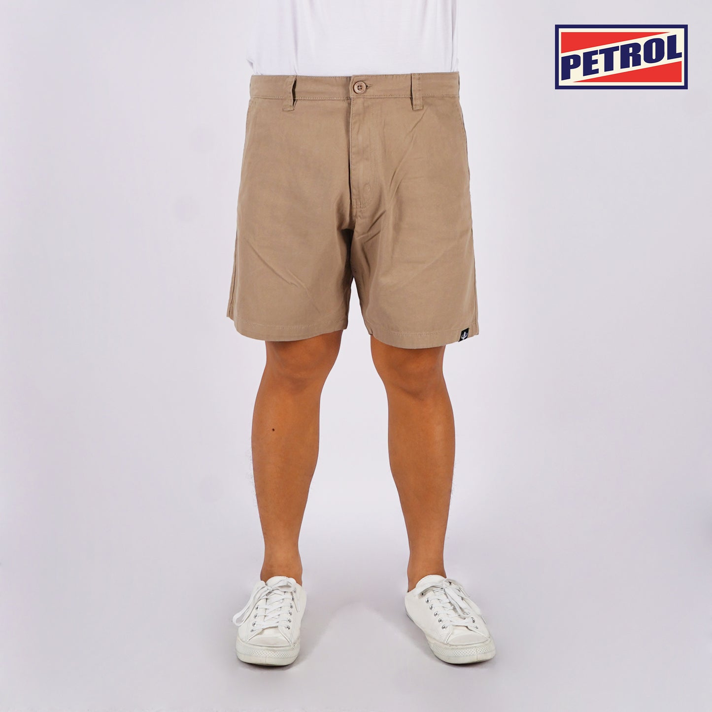 Petrol Men's Basic Non-Denim Tapered Short Mid-Rise 176729 (Sand)