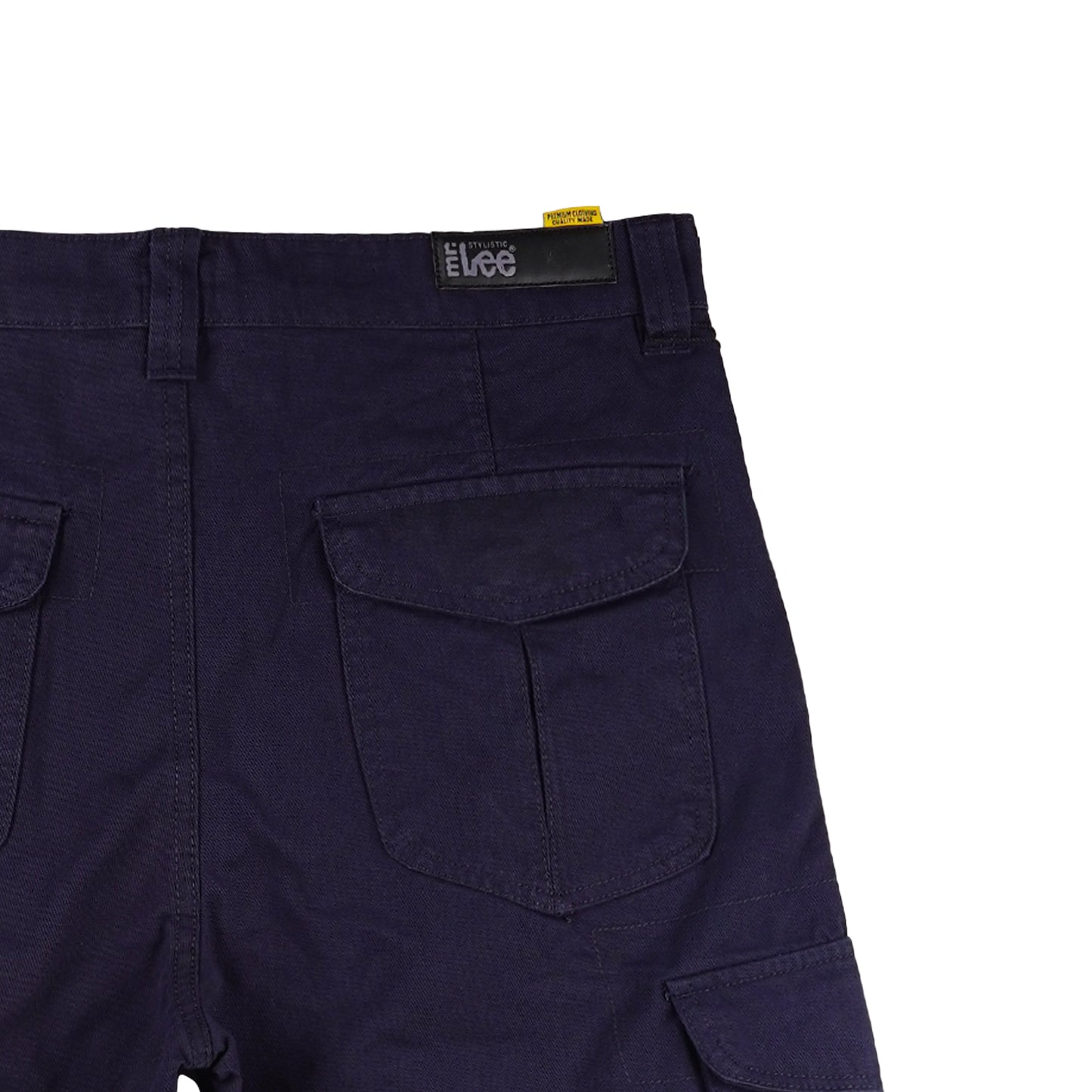 Stylistic Mr. Lee Men's Basic Non-Denim Cargo Short Mid Waist 174628 (Dark Sapphire)