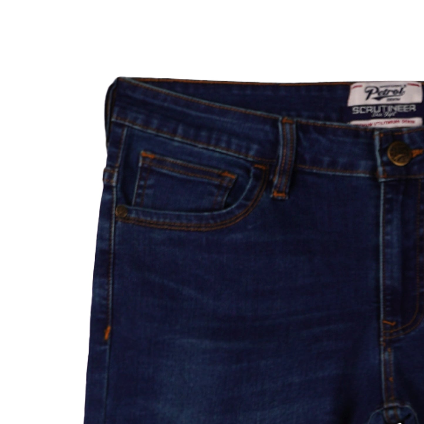 Petrol Men's Basic Denim Pants Skin Tight Fitting Mid-Rise 177205-U (Dark Shade)