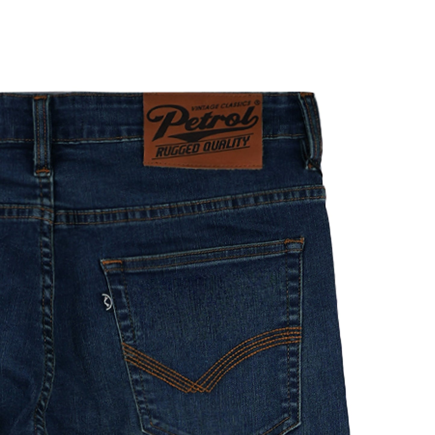 Petrol Men's Basic Denim Pants Skin Tight Fitting Mid-Rise 177205-U (Dark Shade)
