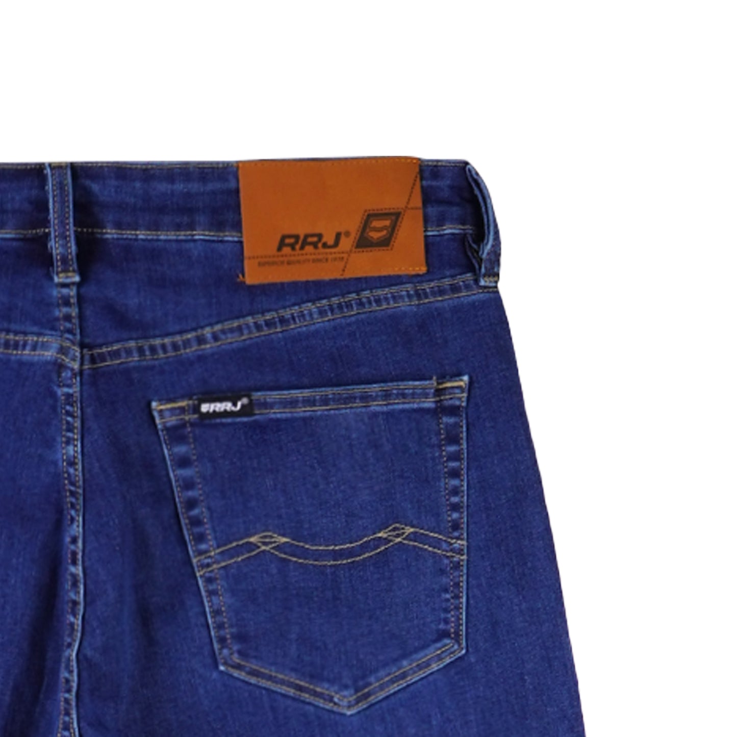 RRJ Men's Basic Denim Pants Skinny Fitting Mid-Rise 178518-U (Medium Shade)
