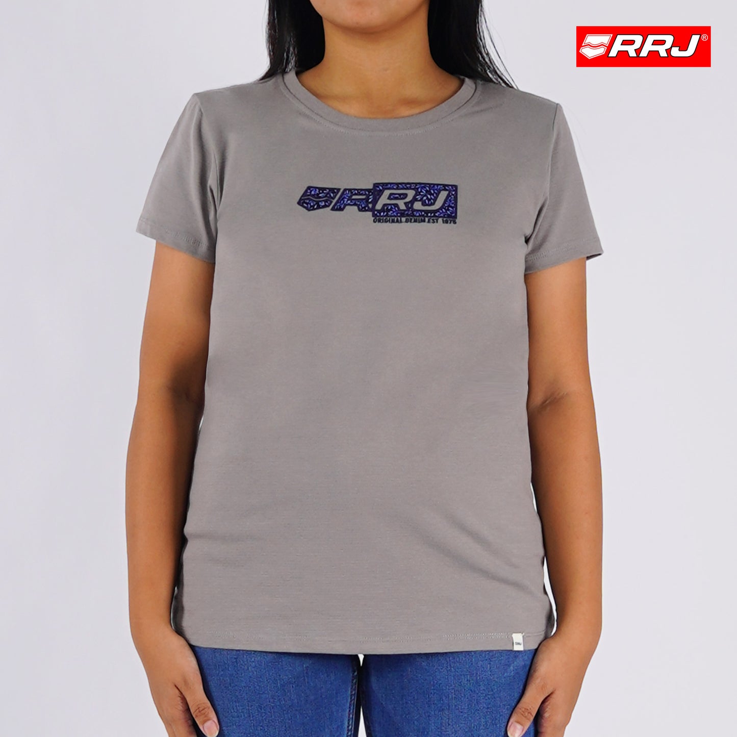 RRJ Ladies Basic Tees Regular Fitting 129372 (Gray)
