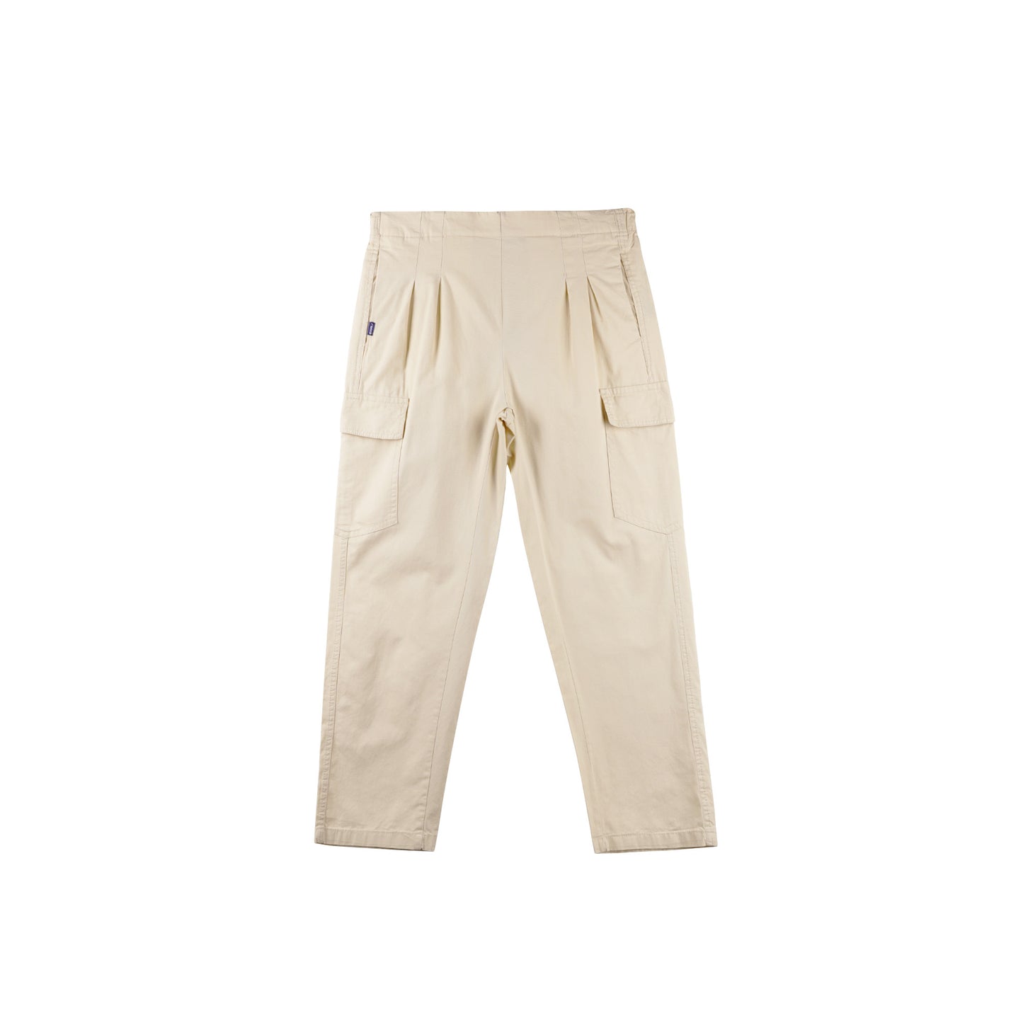 RRJ Ladies Basic Non-Denim Cargo Pants Mid-Rise Fitting 180711 (Light Beige)