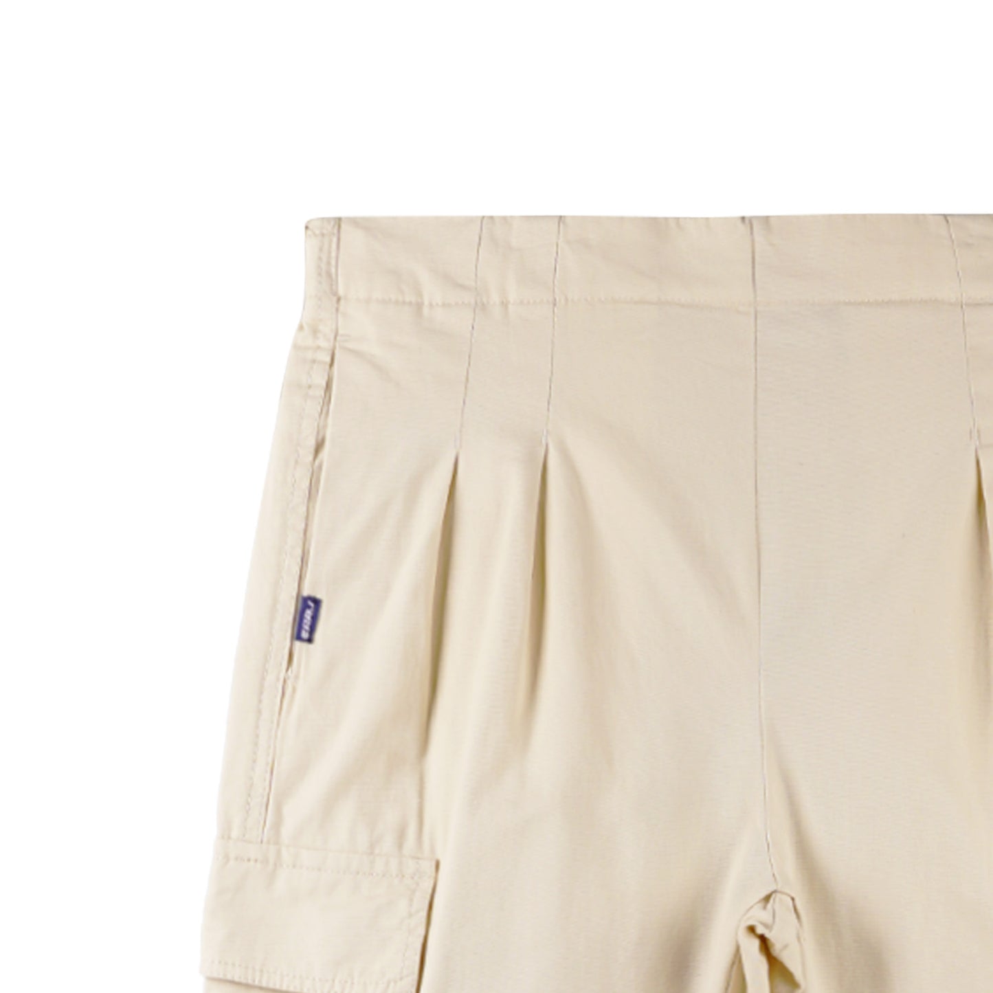 RRJ Ladies Basic Non-Denim Cargo Pants Mid-Rise Fitting 180711 (Light Beige)