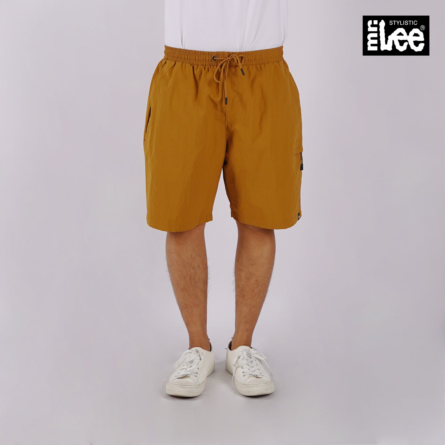 Stylistic Mr. Lee Men's Basic Non-Denim Cargo Short Mid Waist 180440 (Mustard)