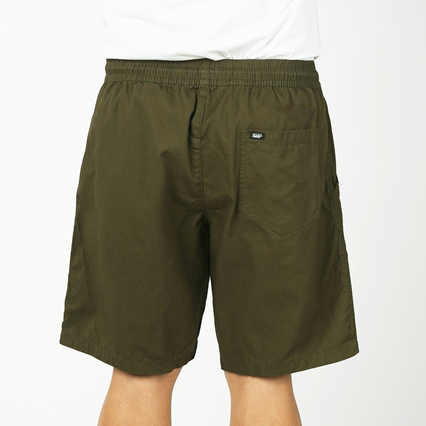 Stylistic Mr. Lee Men's Basic Non-Denim Jogger Short Mid Waist 180948-U (Fatigue)