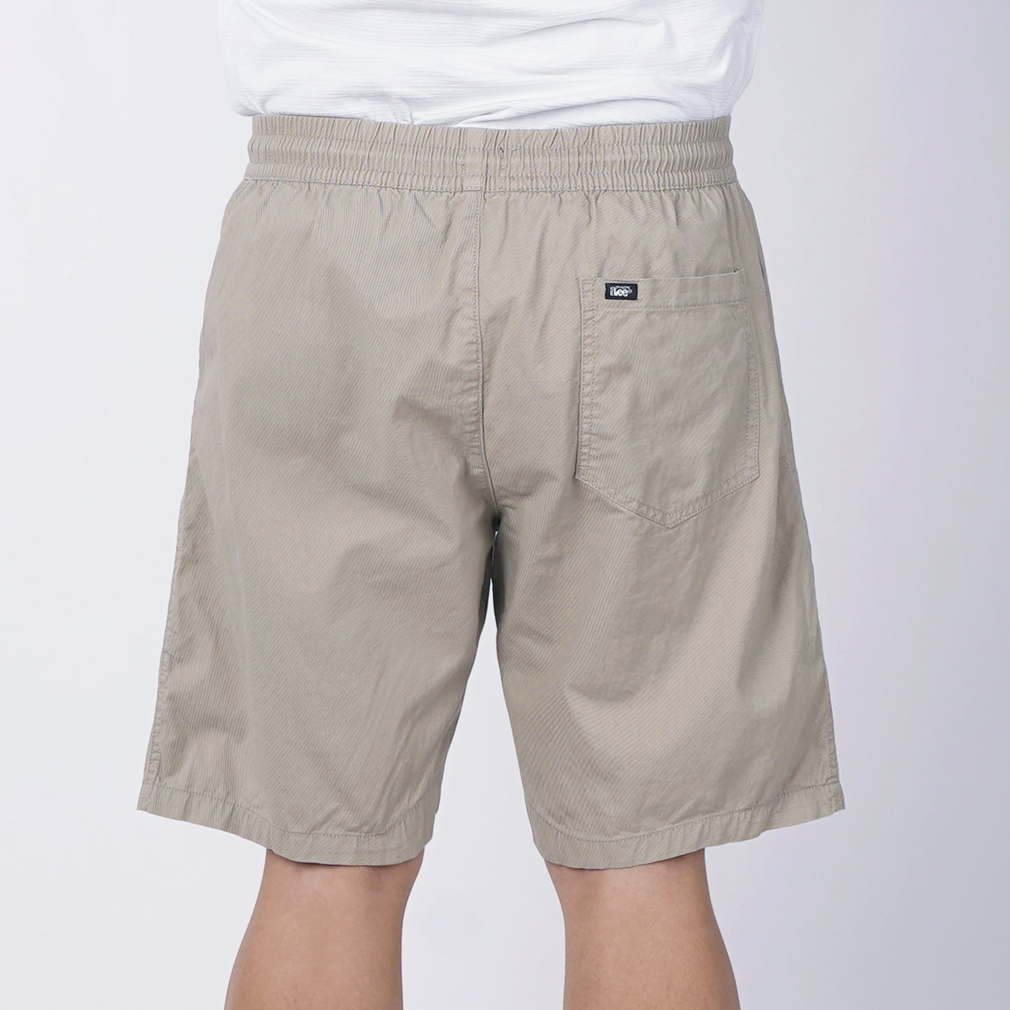 Stylistic Mr. Lee Men's Basic Non-Denim Jogger Short Mid Waist 180948-U (Sand)