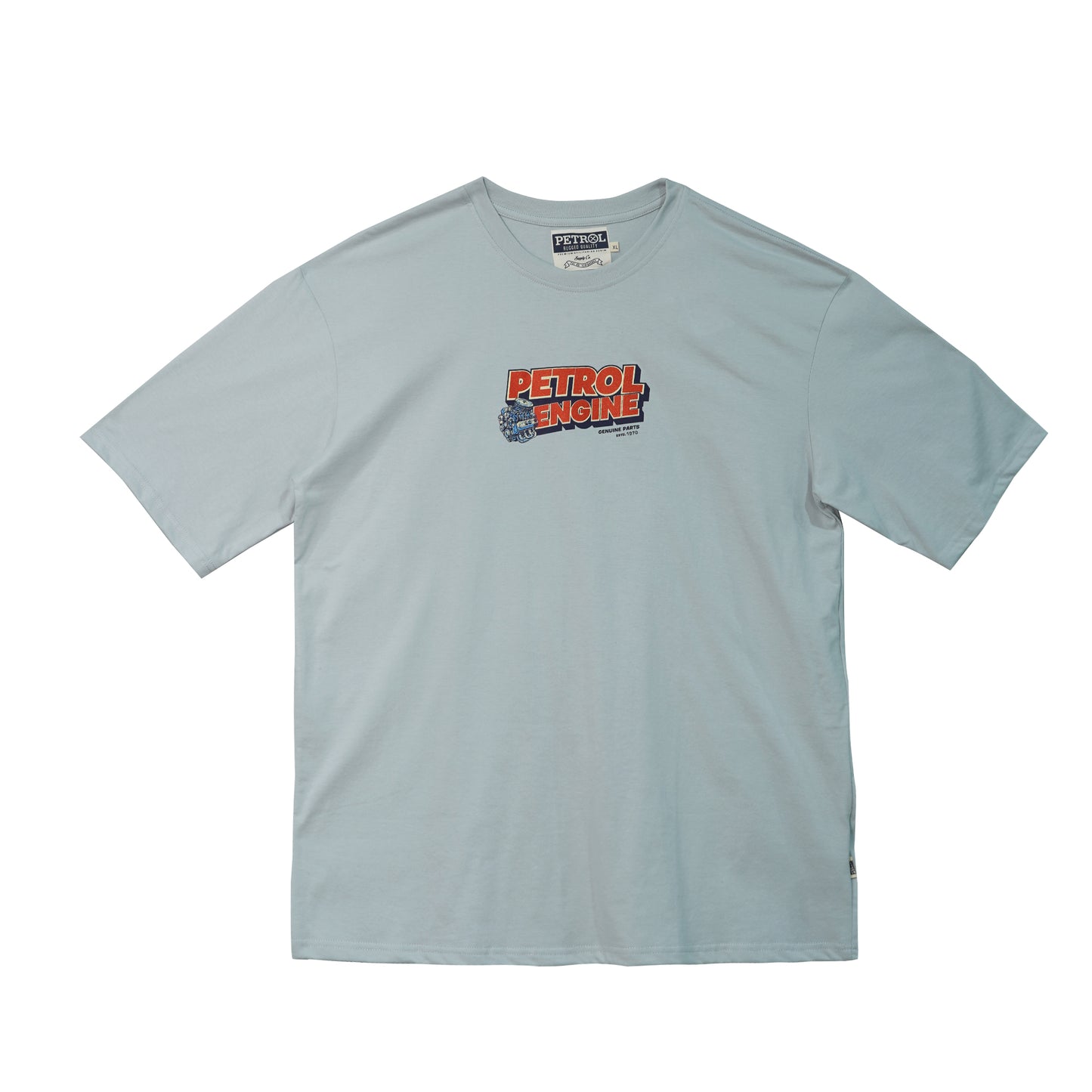 Petrol Men's Basic Tees Oversized Fitting 175859-U (Mercury)