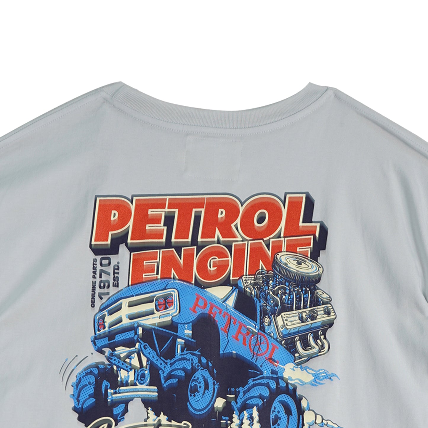 Petrol Men's Basic Tees Oversized Fitting 175859-U (Mercury)