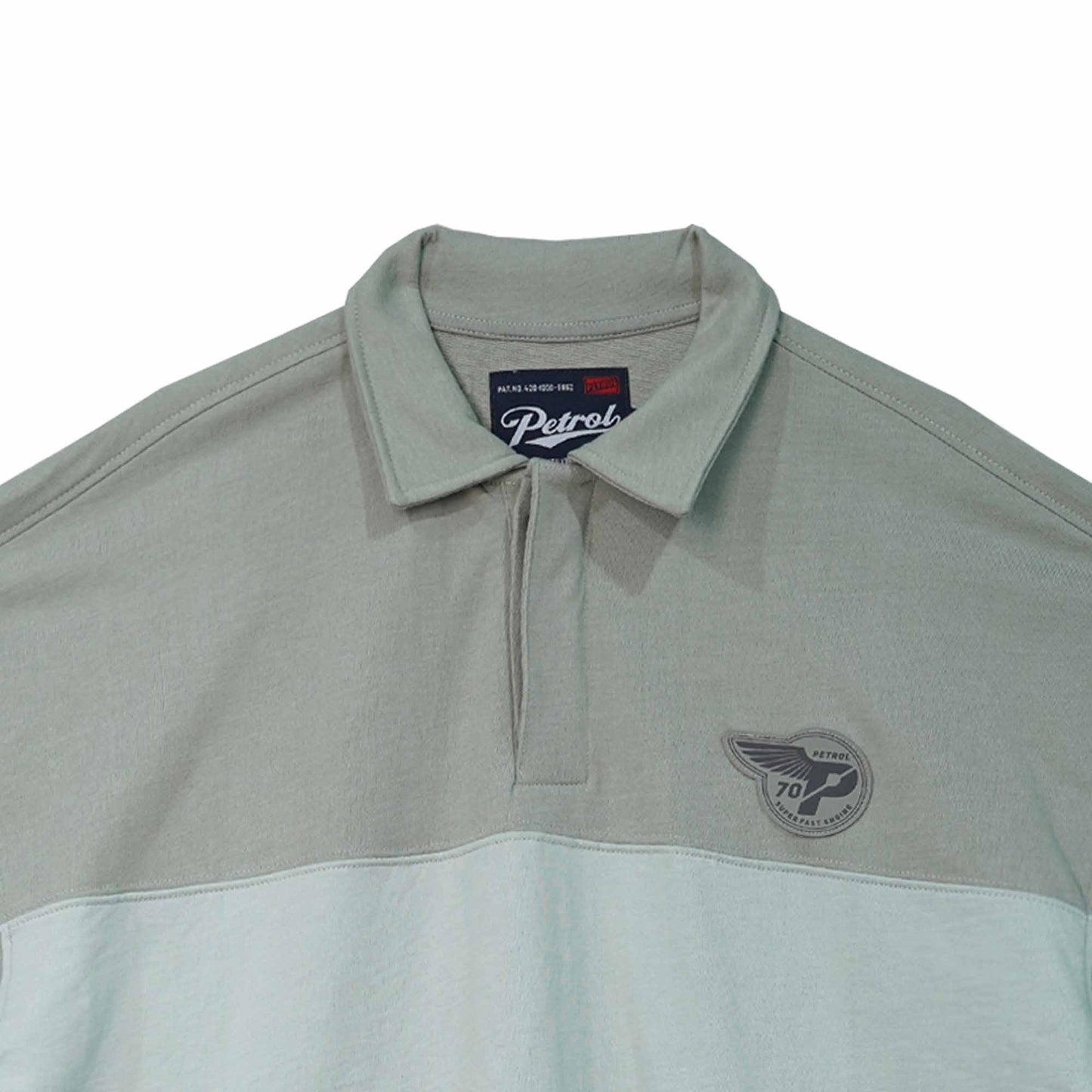 Petrol Men's Basic Collared Shirt Oversized Fitting 169118 (Rock Ridge)