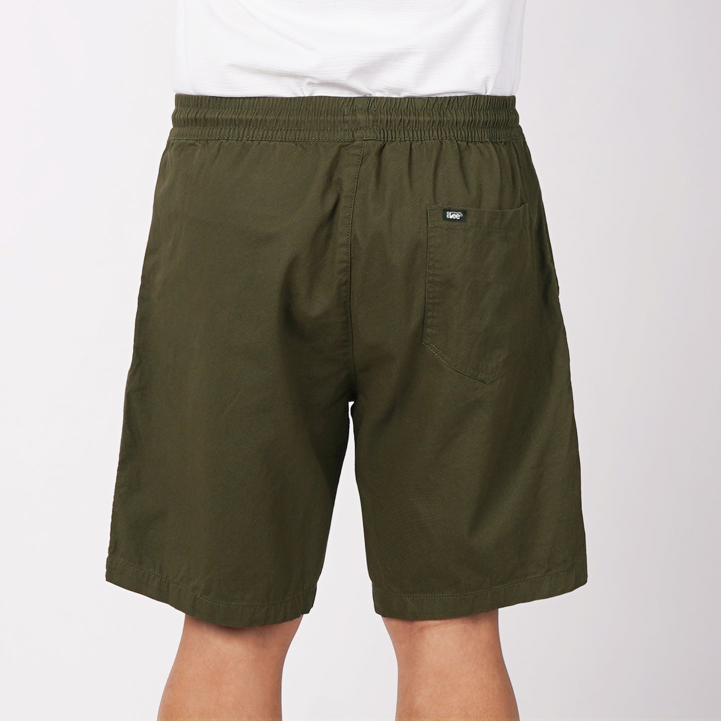 Stylistic Mr. Lee Men's Basic Non-Denim Jogger Short Mid Waist 180930-U (Fatigue)