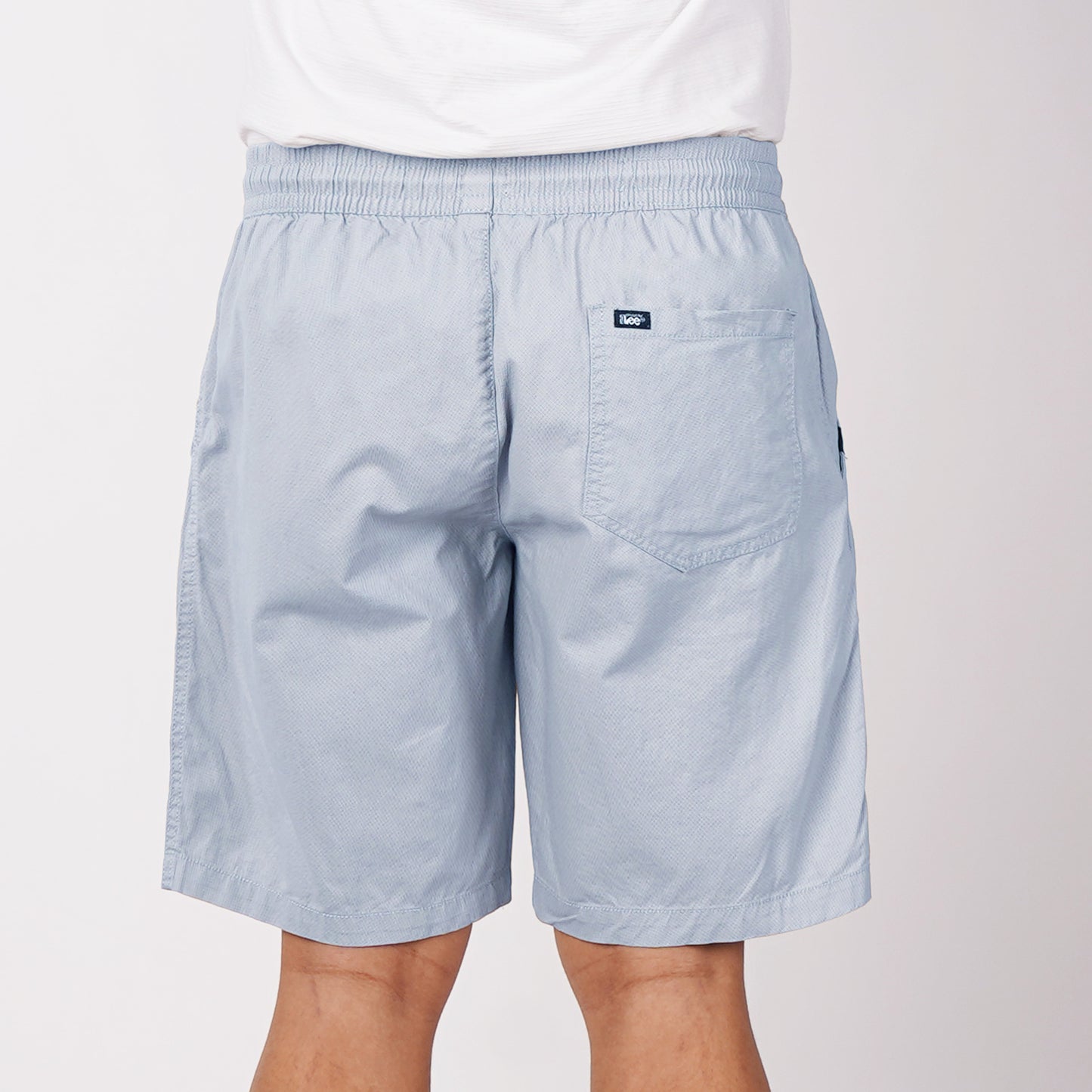 Stylistic Mr. Lee Men's Basic Non-Denim Jogger Short Mid Waist 180930-U (Powder Blue)