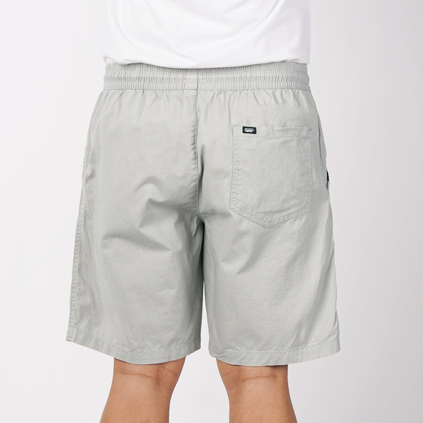 Stylistic Mr. Lee Men's Basic Non-Denim Jogger Short Mid Waist 180789-U (Gray)