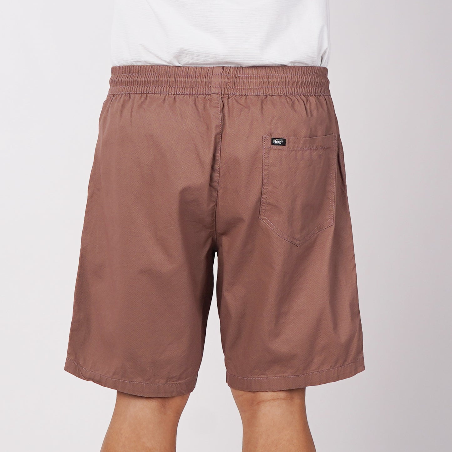 Stylistic Mr. Lee Men's Basic Non-Denim Jogger Short Mid Waist 180789-U (Old Rose)