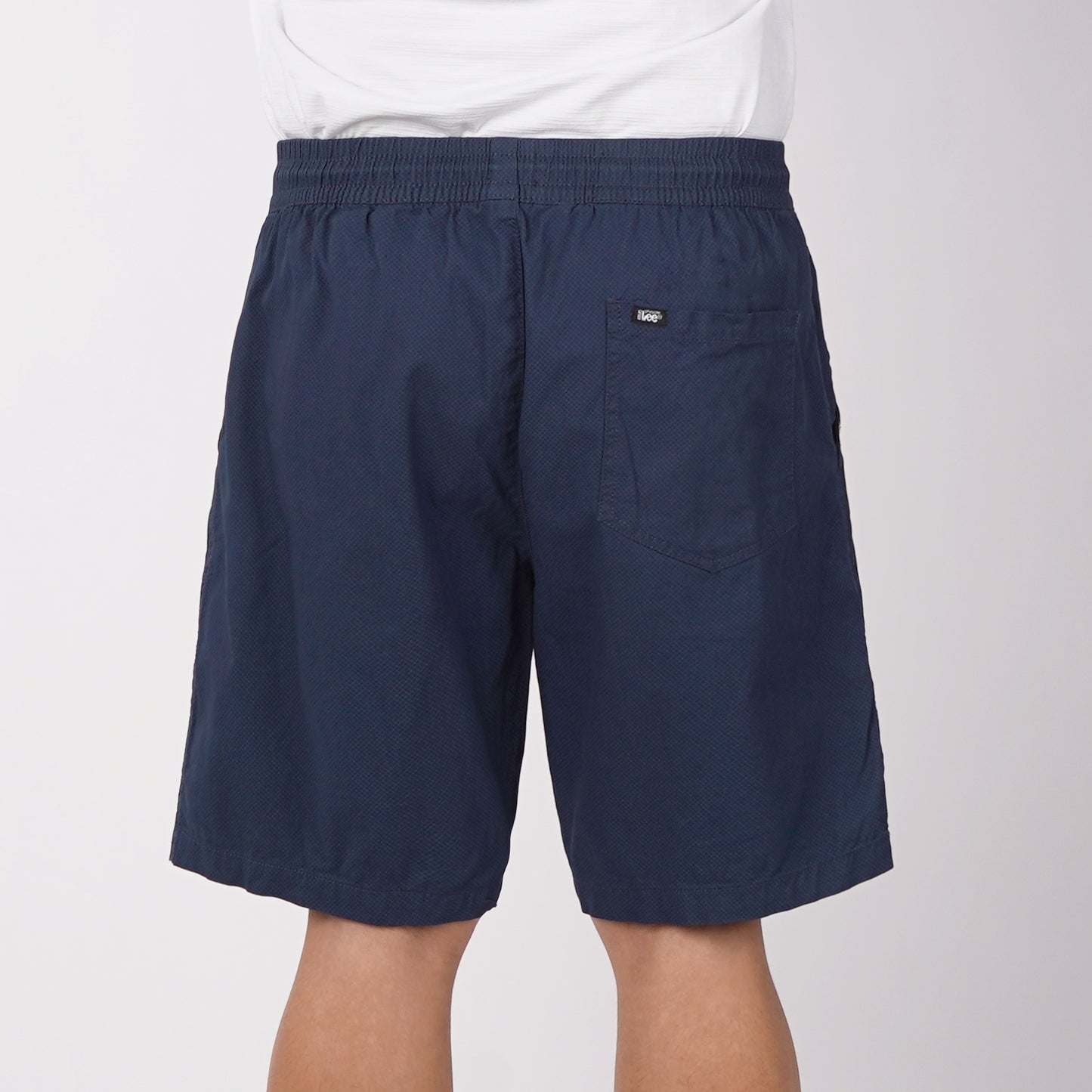 Stylistic Mr. Lee Men's Basic Non-Denim Jogger Short Mid Waist 182672-U (Navy)