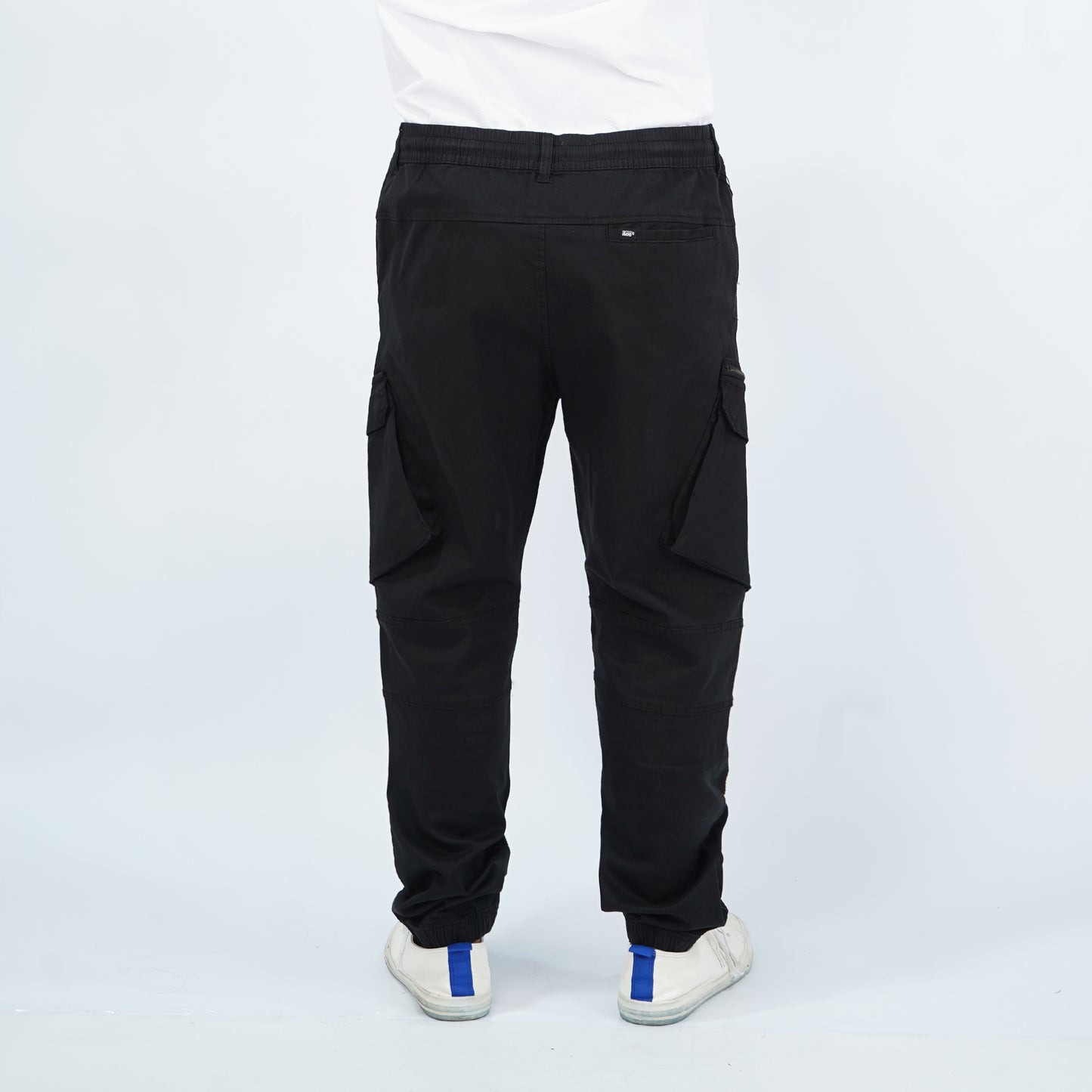 Stylistic Mr. Lee Men's Basic Non-Denim Cargo Pants Mid Waist 177215 (Black)