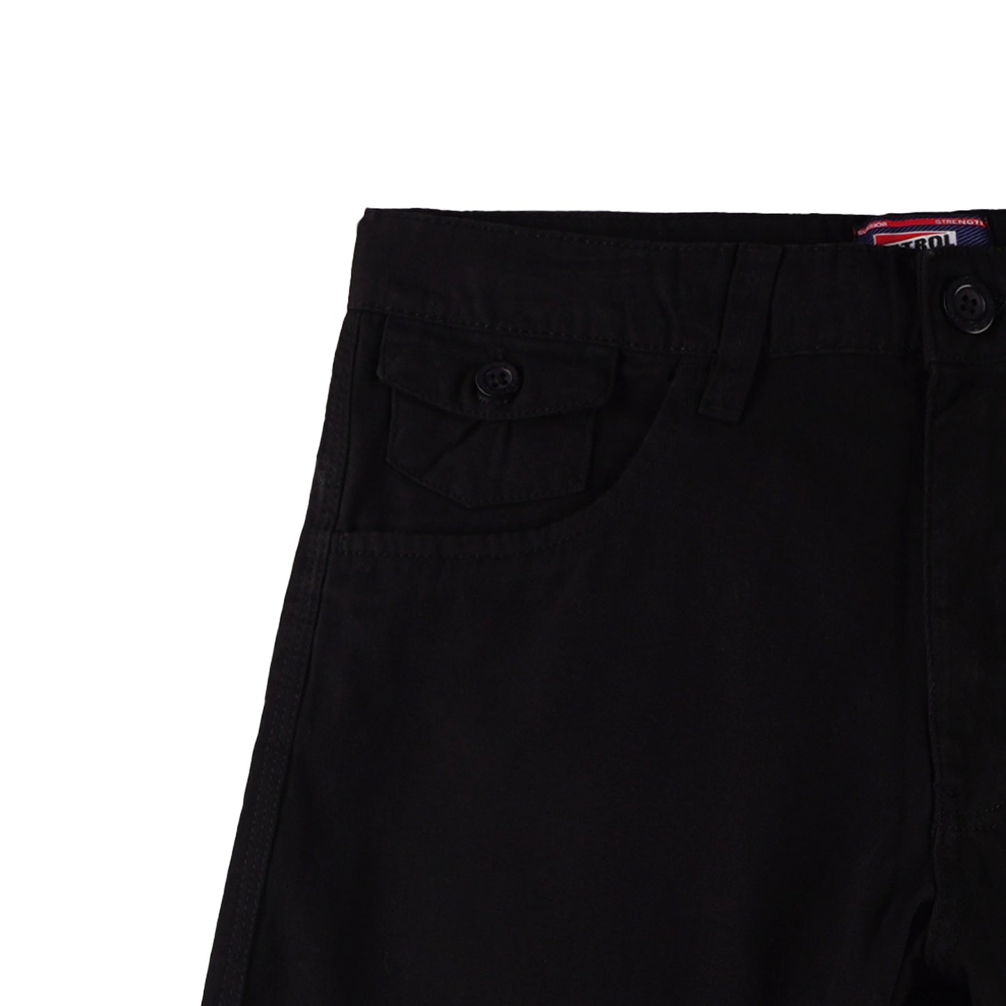Petrol Men's Basic Non-Denim Tapered Short Mid-Rise 176693 (Black)