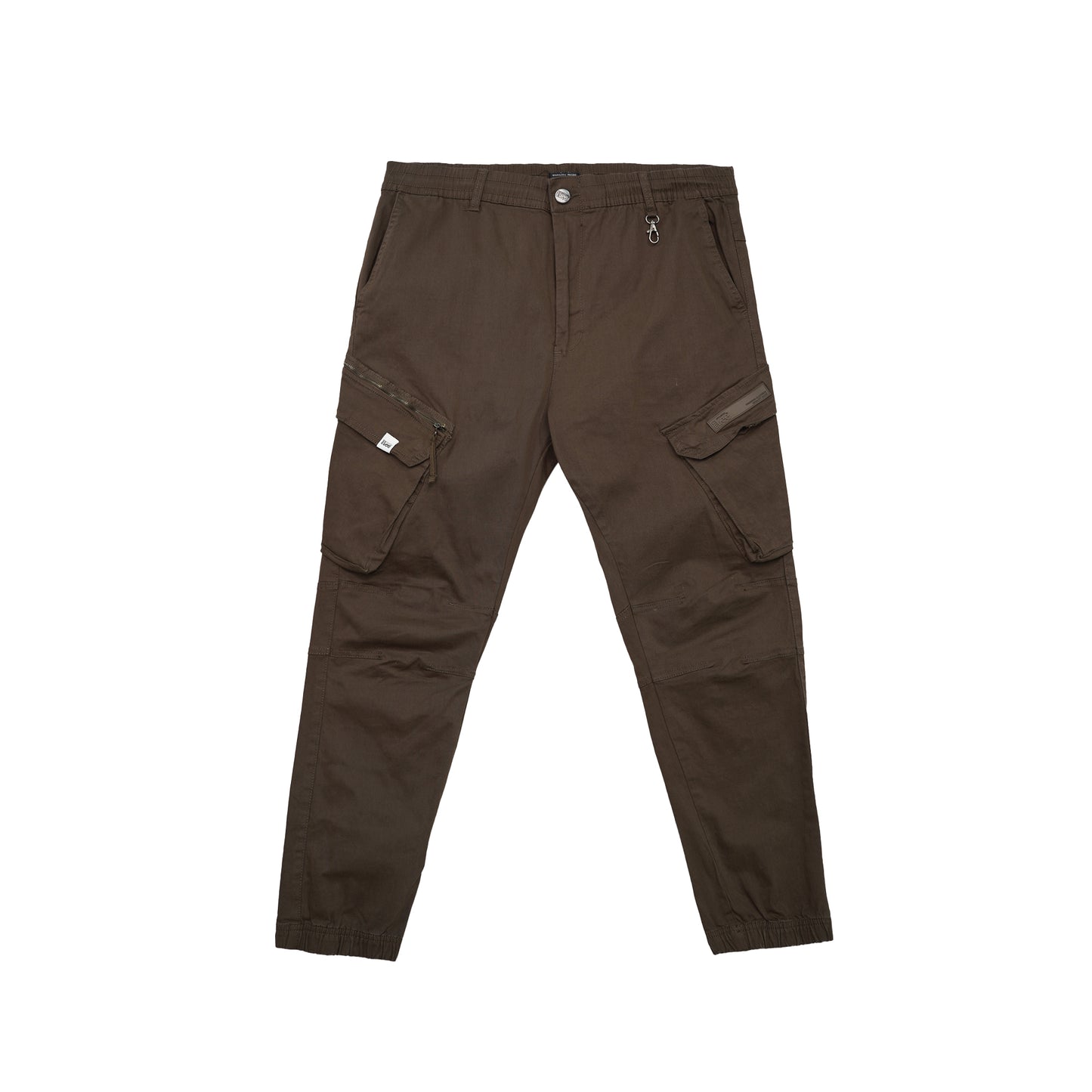 Stylistic Mr. Lee Men's Basic Non-Denim Cargo Pants Mid Waist 177215 (Choco Brown)