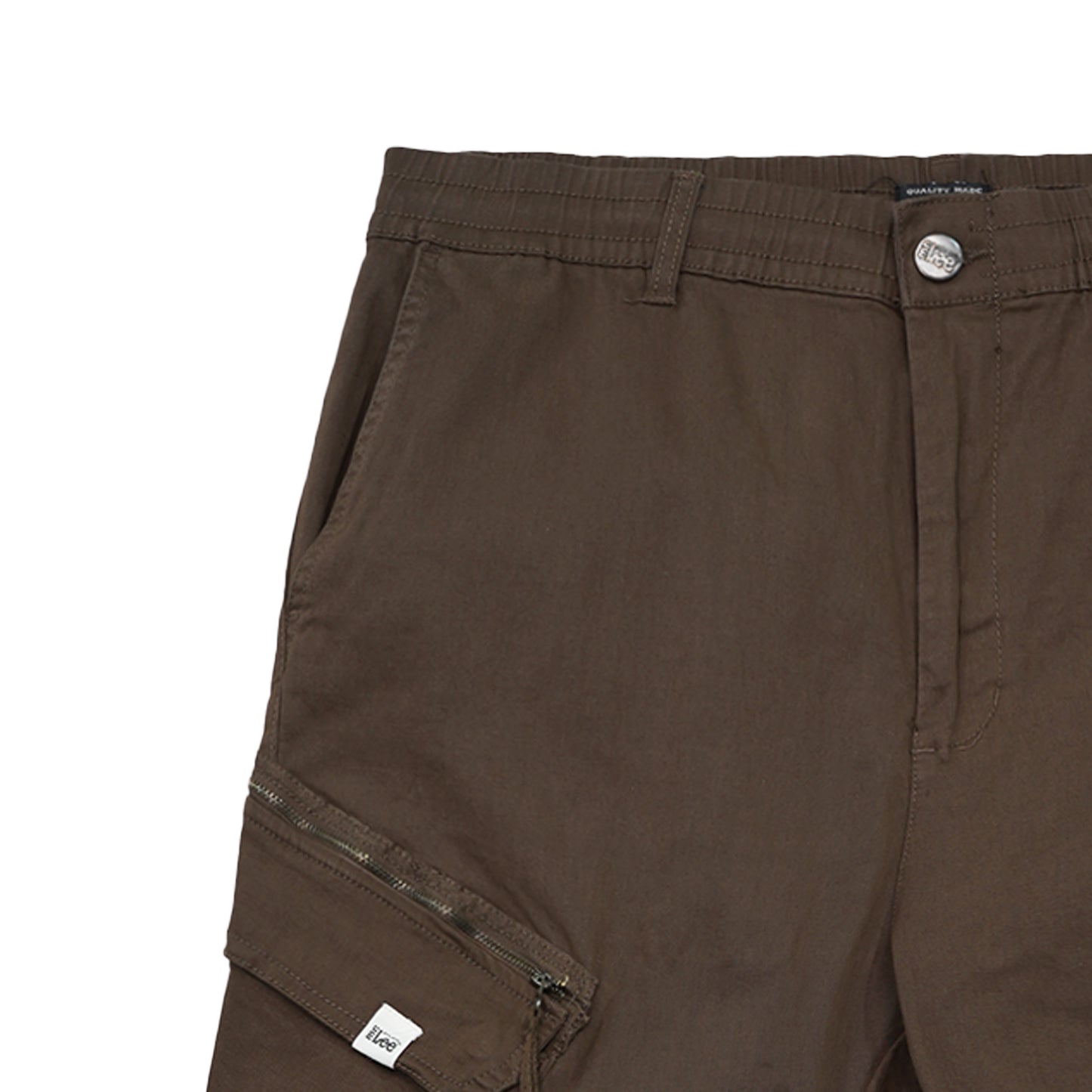 Stylistic Mr. Lee Men's Basic Non-Denim Cargo Pants Mid Waist 177215 (Choco Brown)